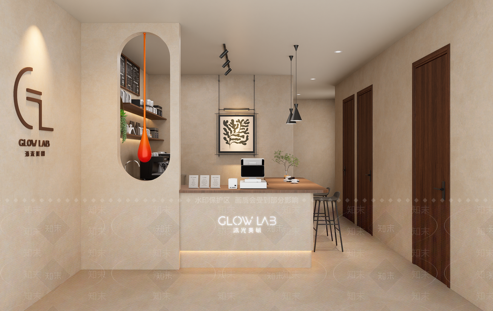 现代咖啡厅SU模型下载【ID:1191186718】
