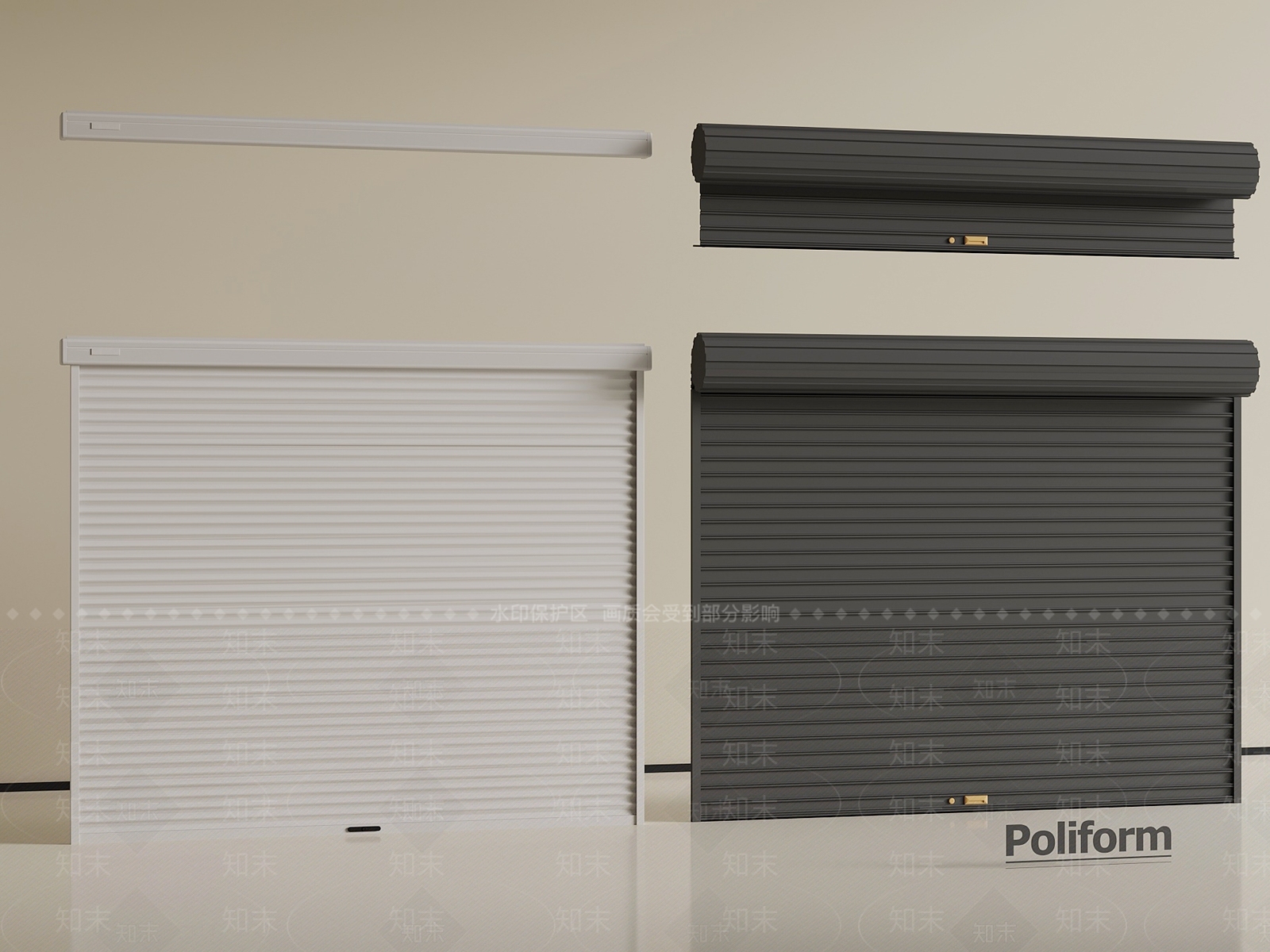 现代卷帘门SU模型下载【ID:1191187814】