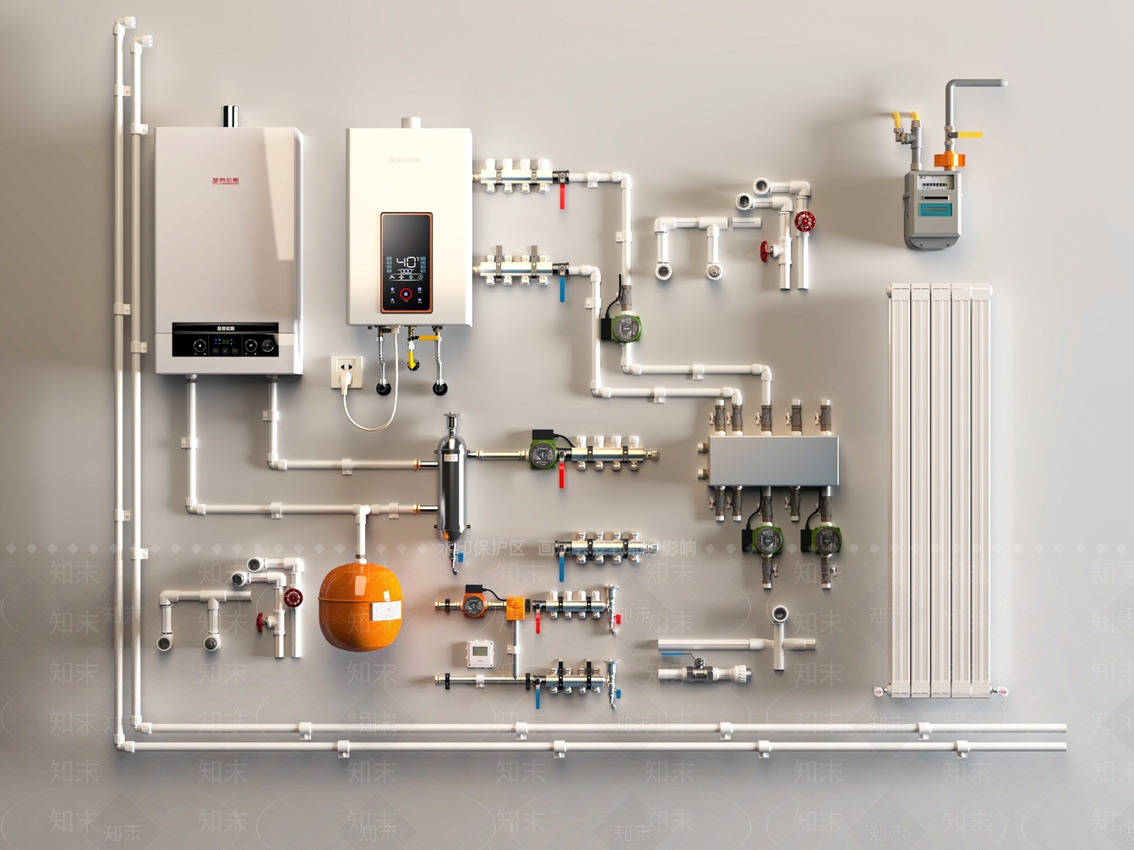 热水器SU模型下载【ID:1191189615】