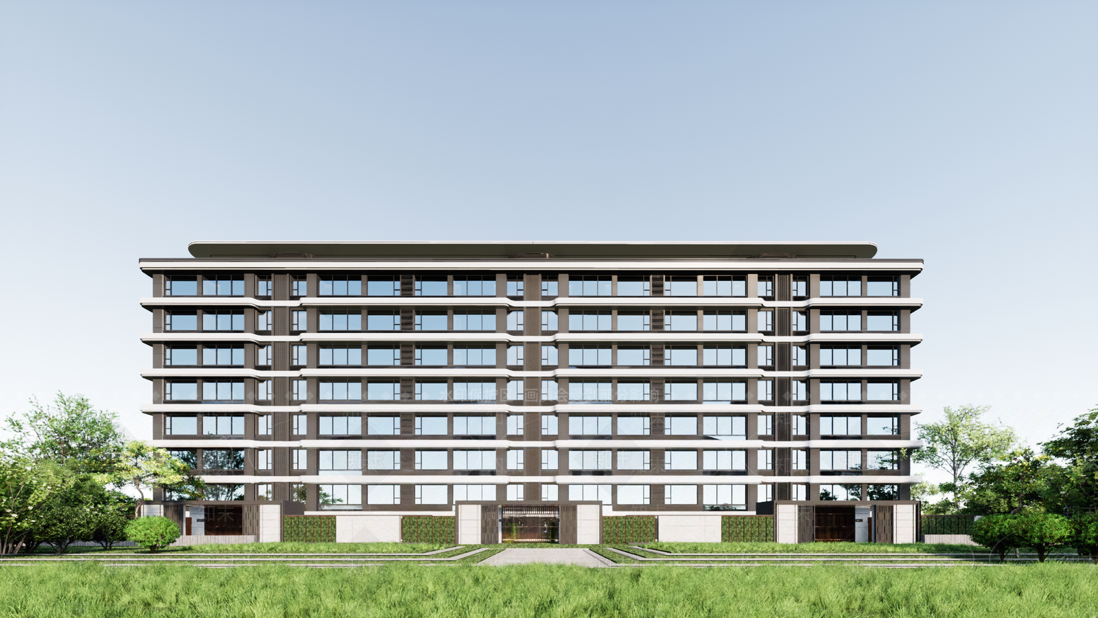 现代多层住宅SU模型下载【ID:1191197094】