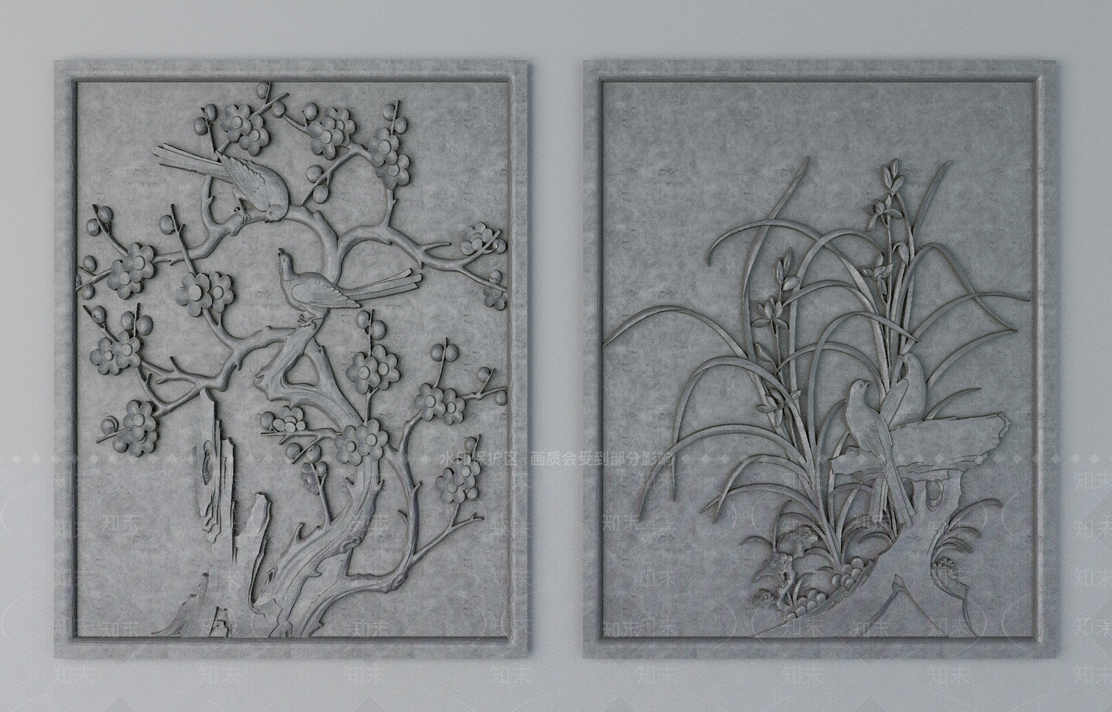 中式雕花3D模型下载【ID:1191197456】