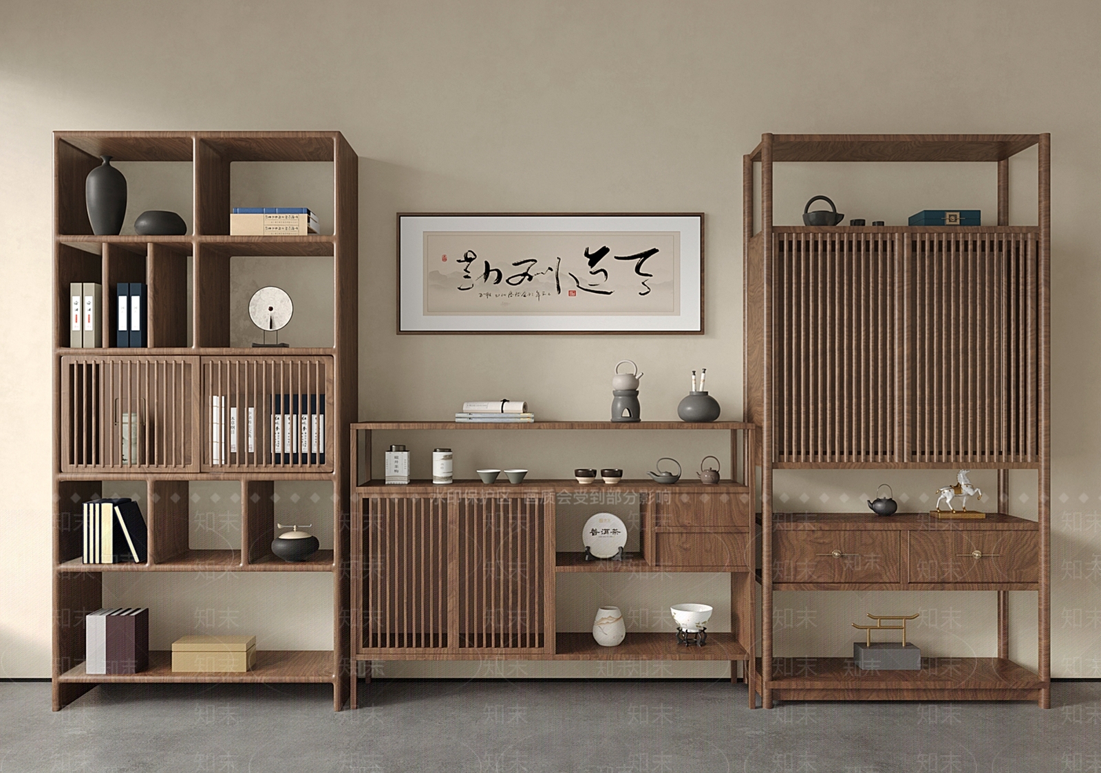 中式博古架SU模型下载【ID:1191198674】