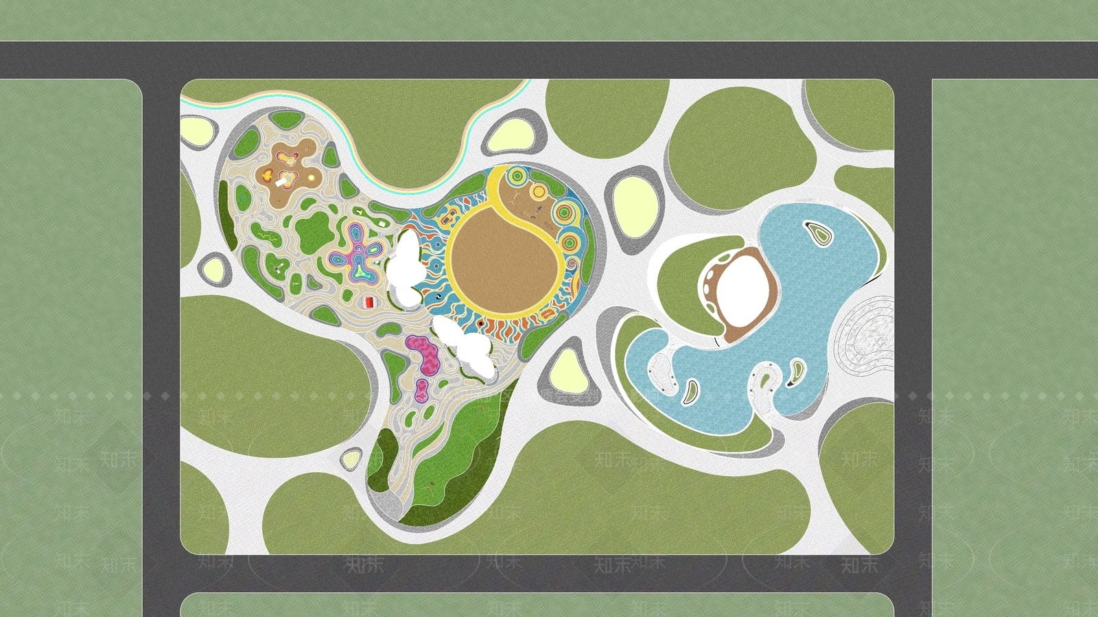 现代景观公园SU模型下载【ID:1191199857】