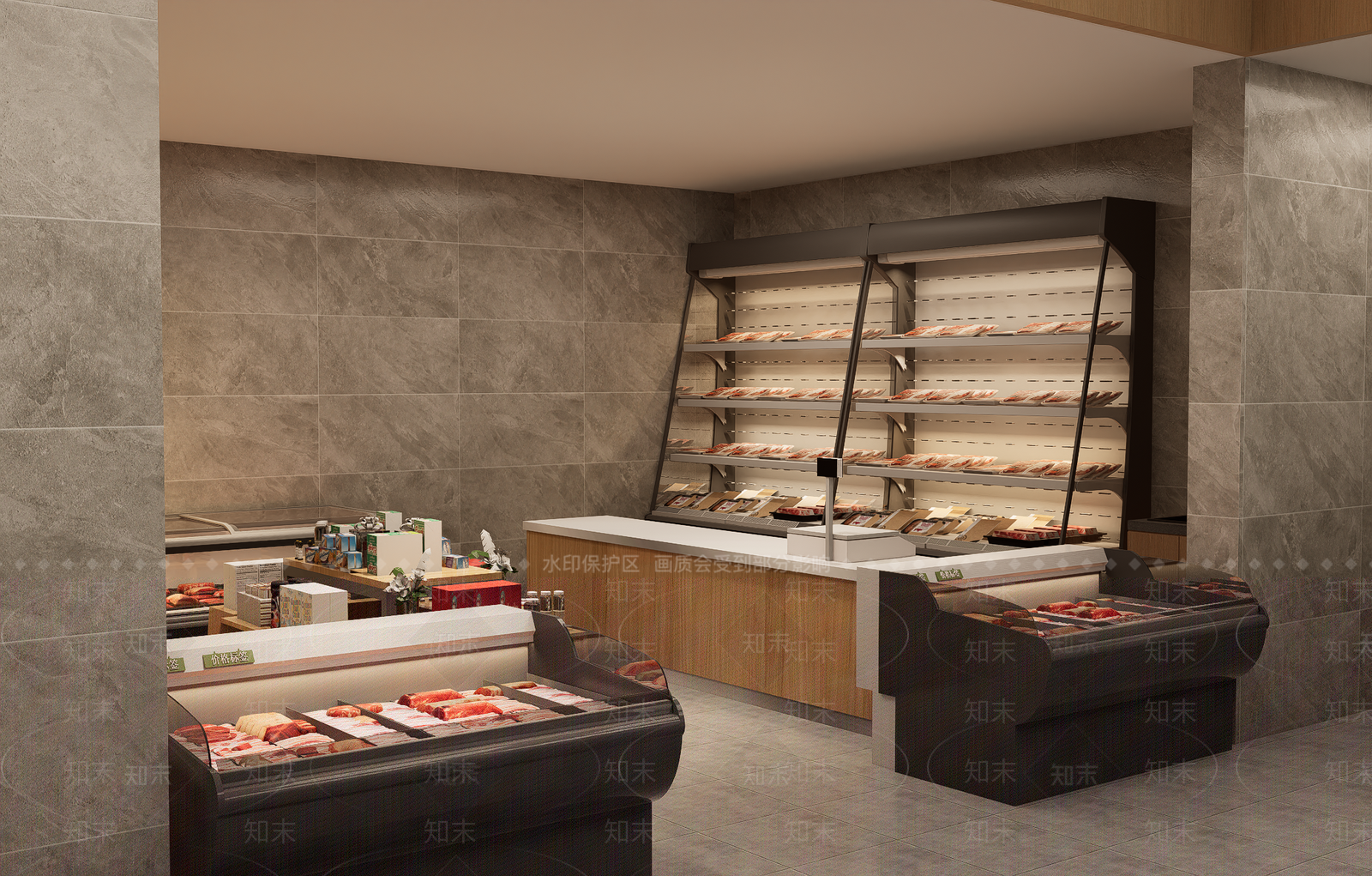 现代其他店铺SU模型下载【ID:1191200872】