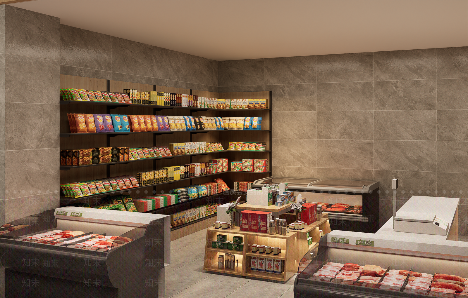 现代其他店铺SU模型下载【ID:1191200872】