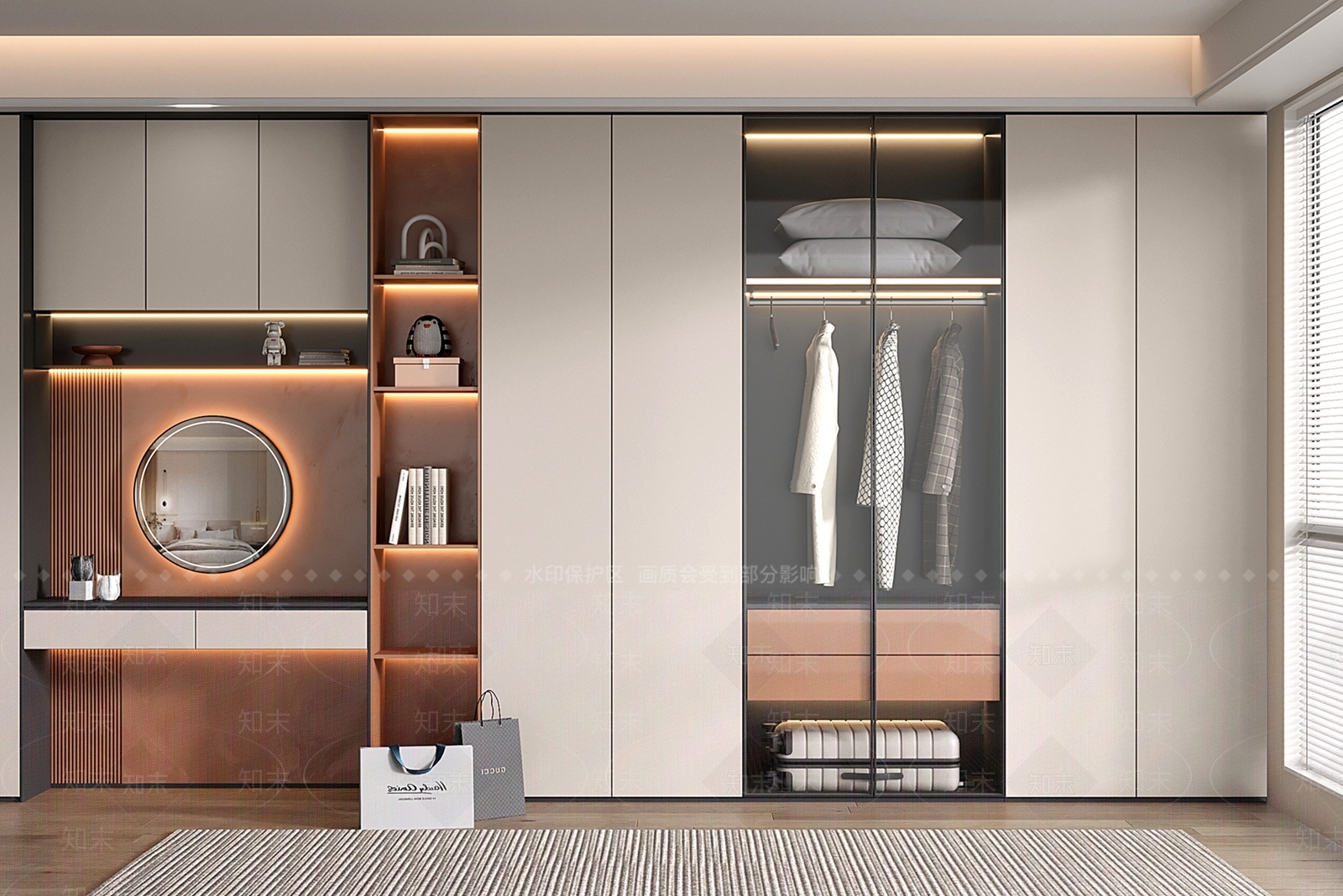 现代衣柜3D模型下载【ID:1191204931】