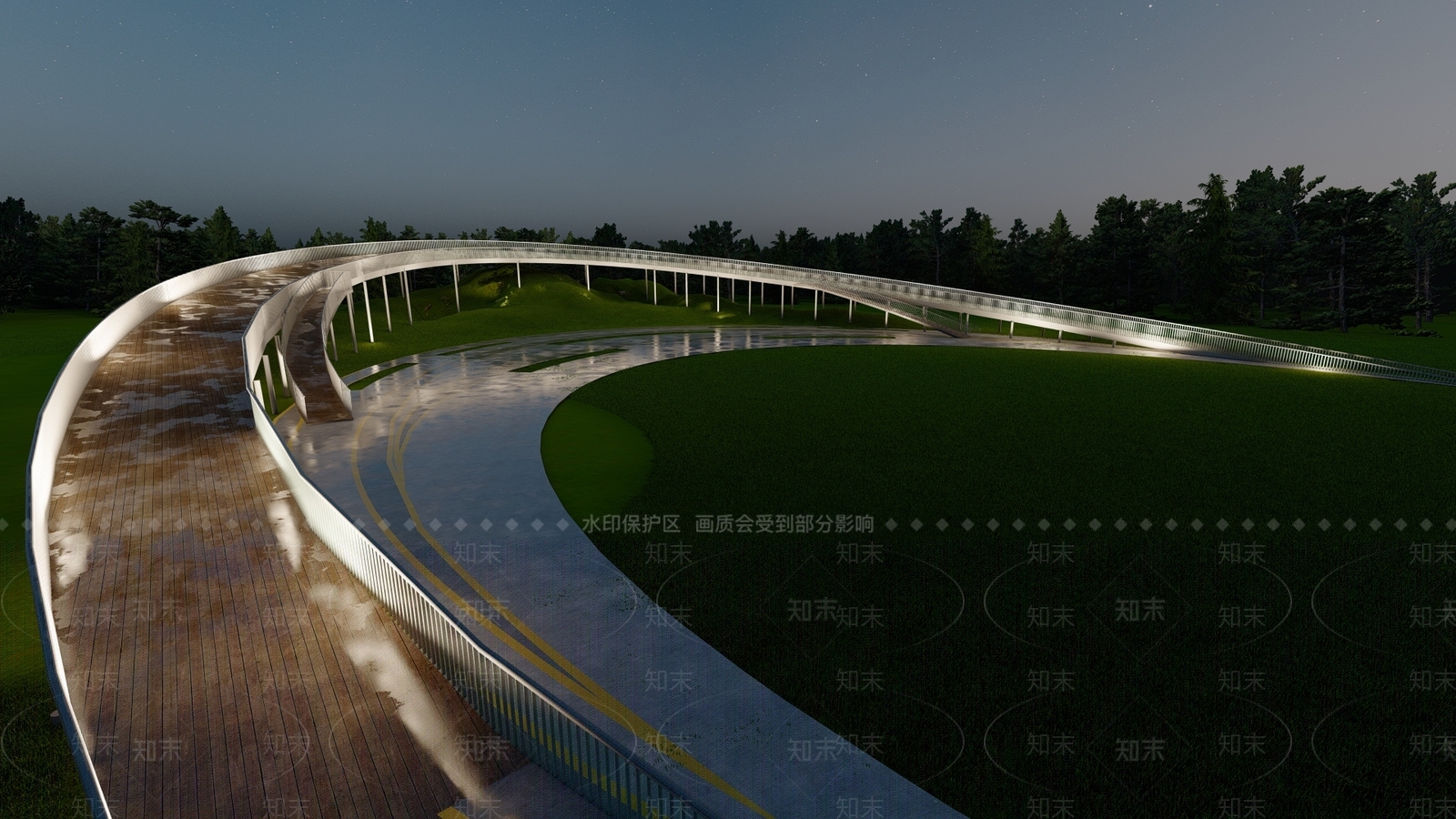 现代其他景观小建筑SU模型下载【ID:1191210783】
