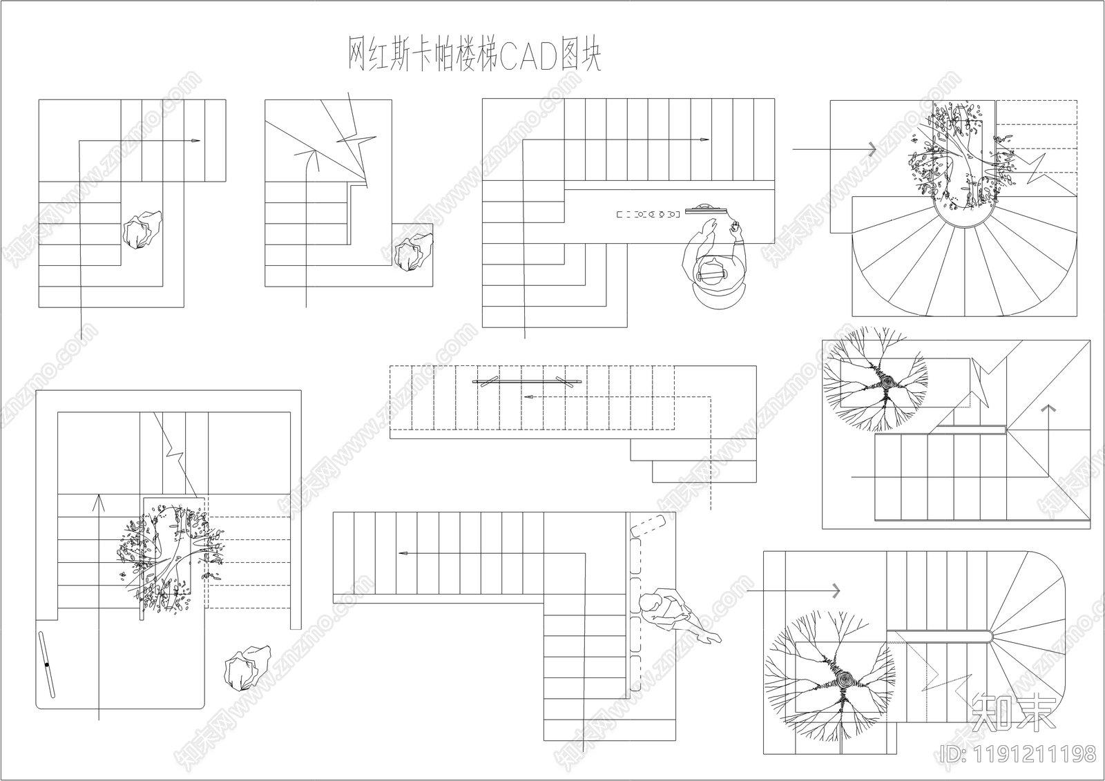 现代栏杆施工图下载【ID:1191211198】