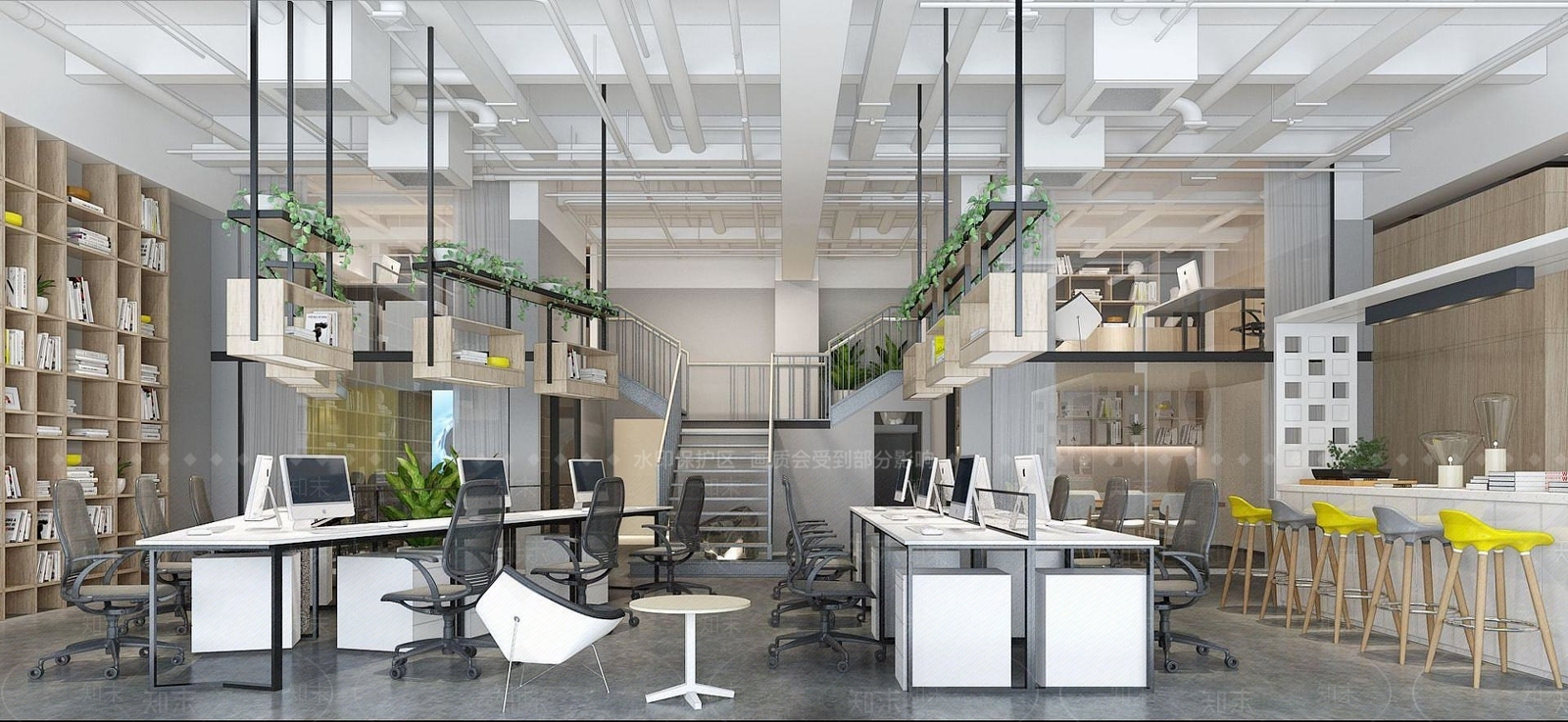 现代休闲办公室3D模型下载【ID:1191212367】