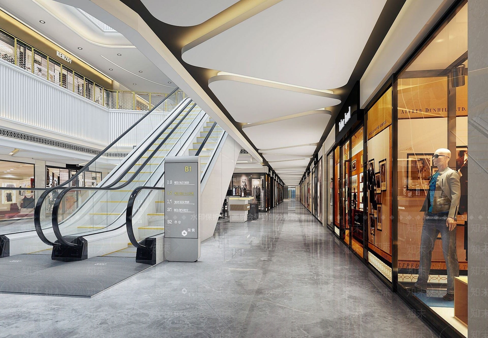 现代商场服装店3D模型下载【ID:1191212879】