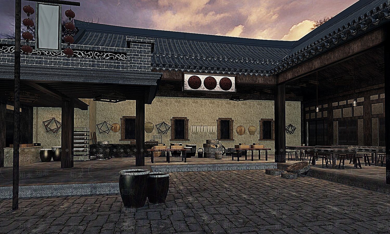现代建筑景观3D模型下载【ID:1191216676】