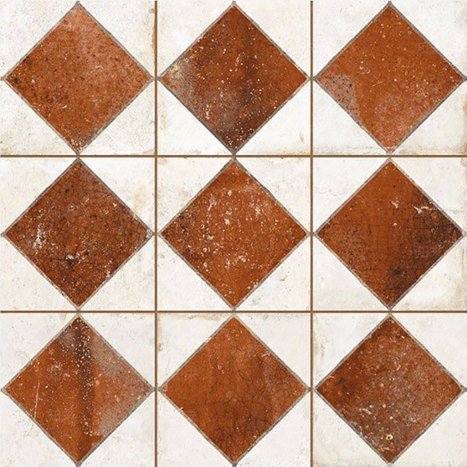 新中式美式花纹砖贴图下载【ID:1191218821】