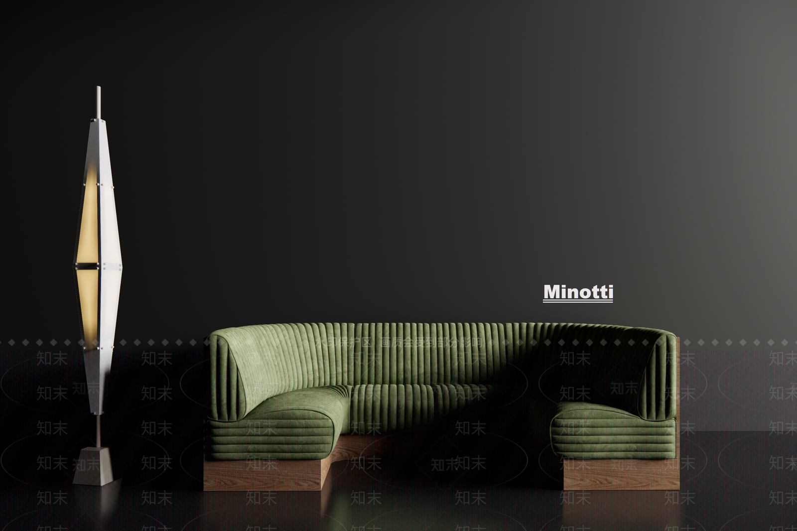 现代复古卡座沙发SU模型下载【ID:1191221277】