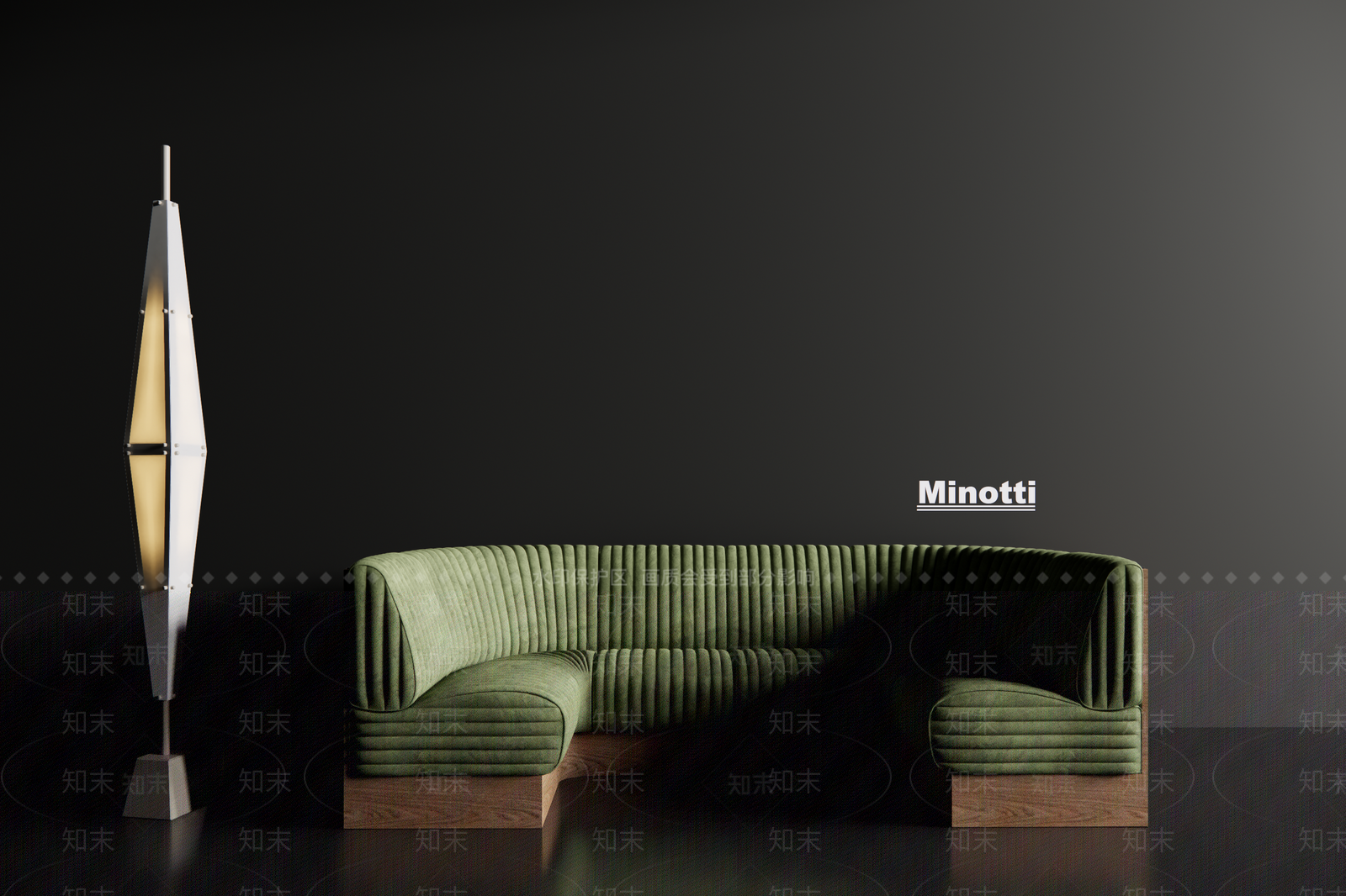 现代复古卡座沙发3D模型下载【ID:1191221344】