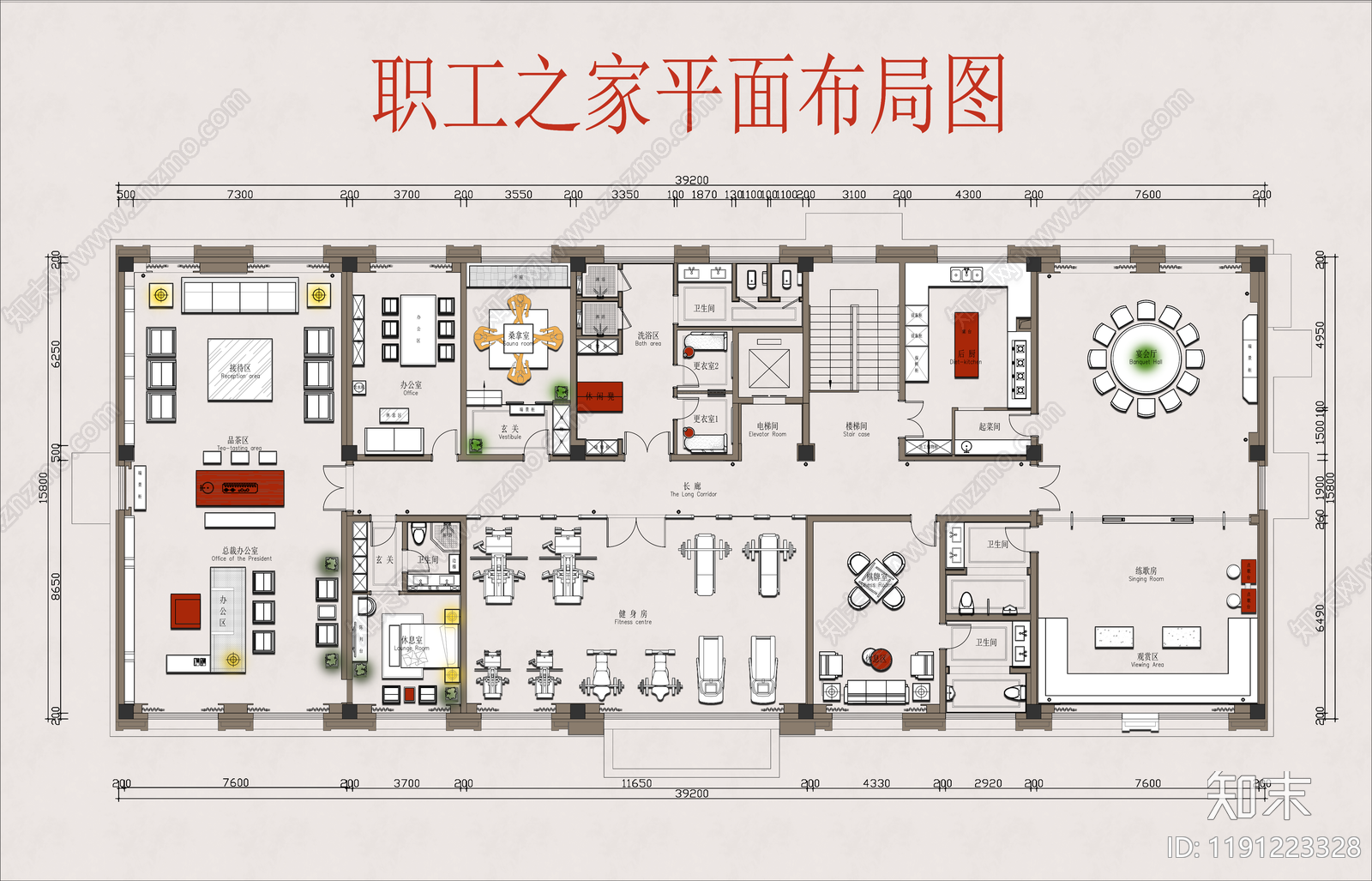 现代其他休闲娱乐空间施工图下载【ID:1191223328】