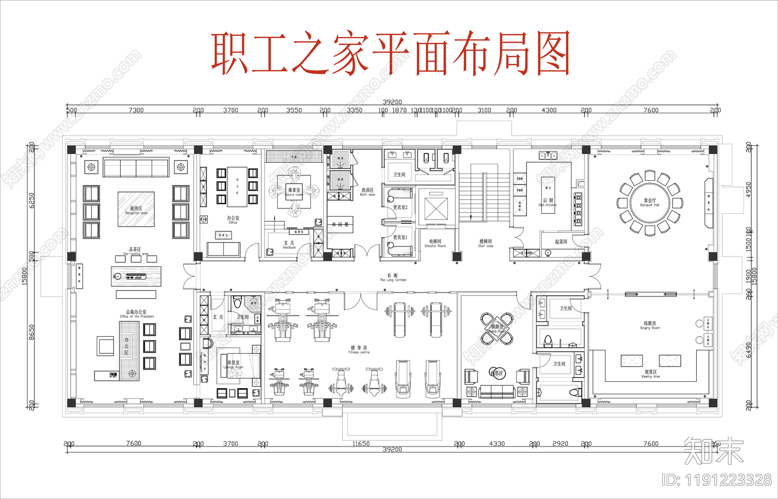 现代其他休闲娱乐空间cad施工图下载【ID:1191223328】