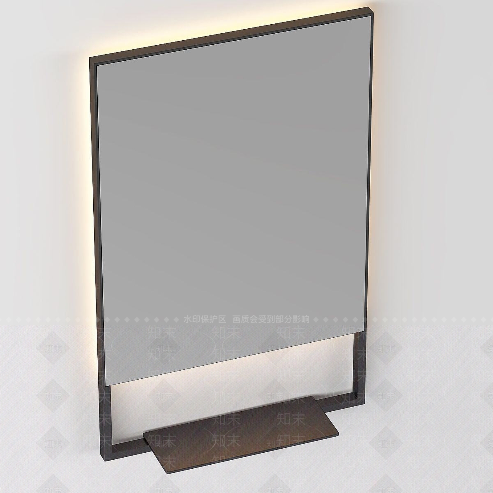 现代方镜子3D模型下载【ID:1191359971】