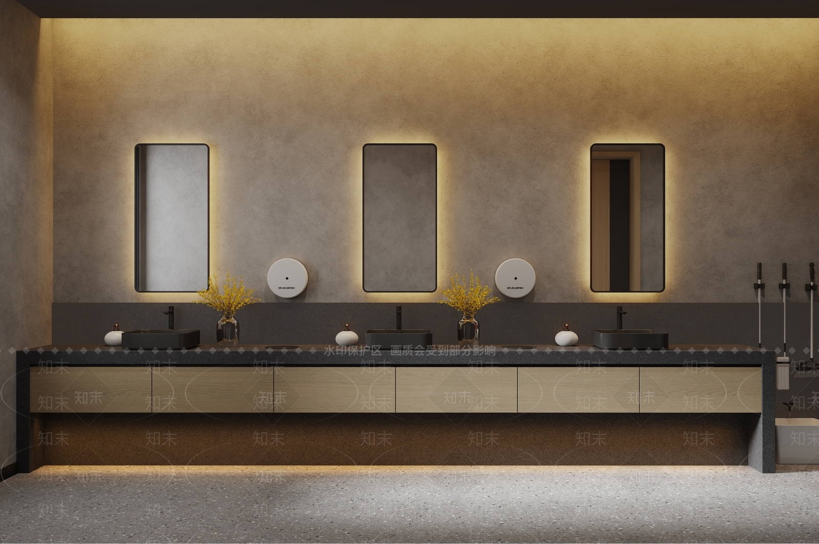 工业卫生间3D模型下载【ID:1191225737】