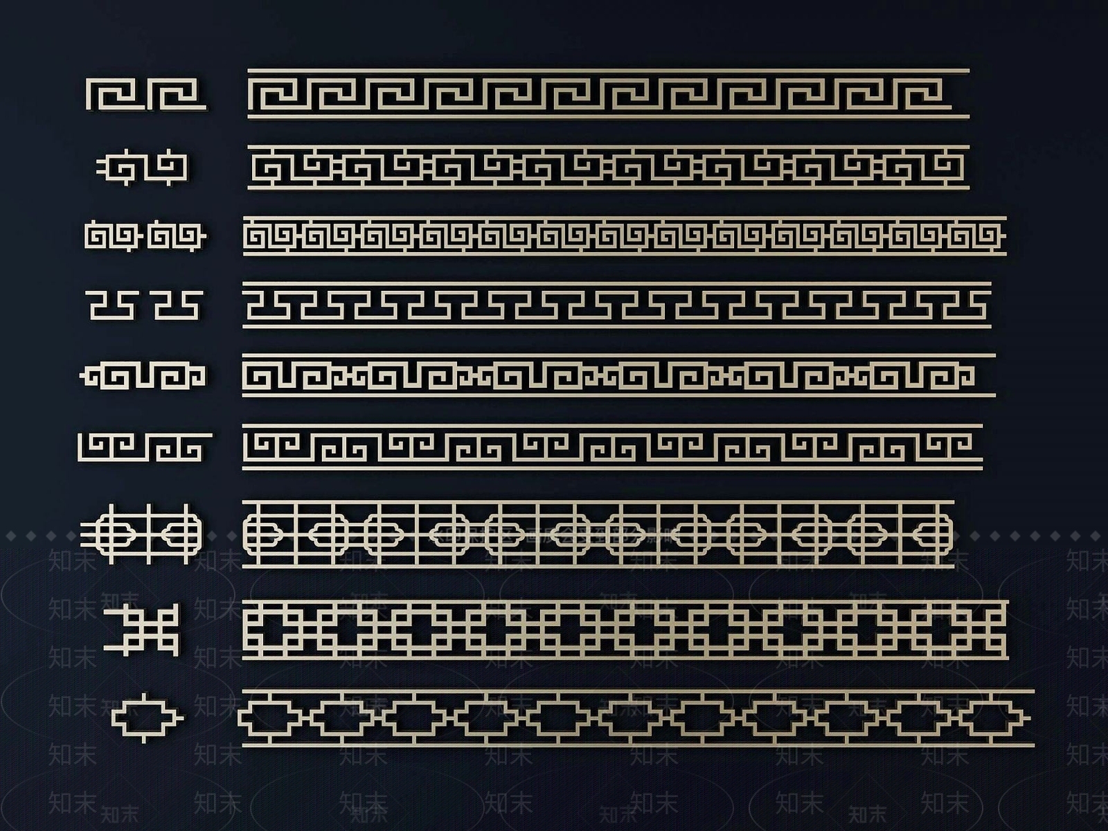 现代雕花花格3D模型下载【ID:1191227128】
