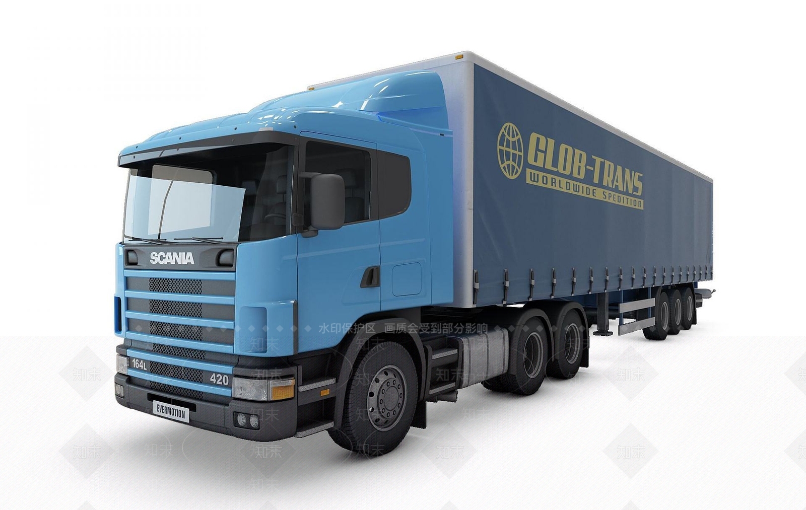 现代货车3D模型下载【ID:1191229523】