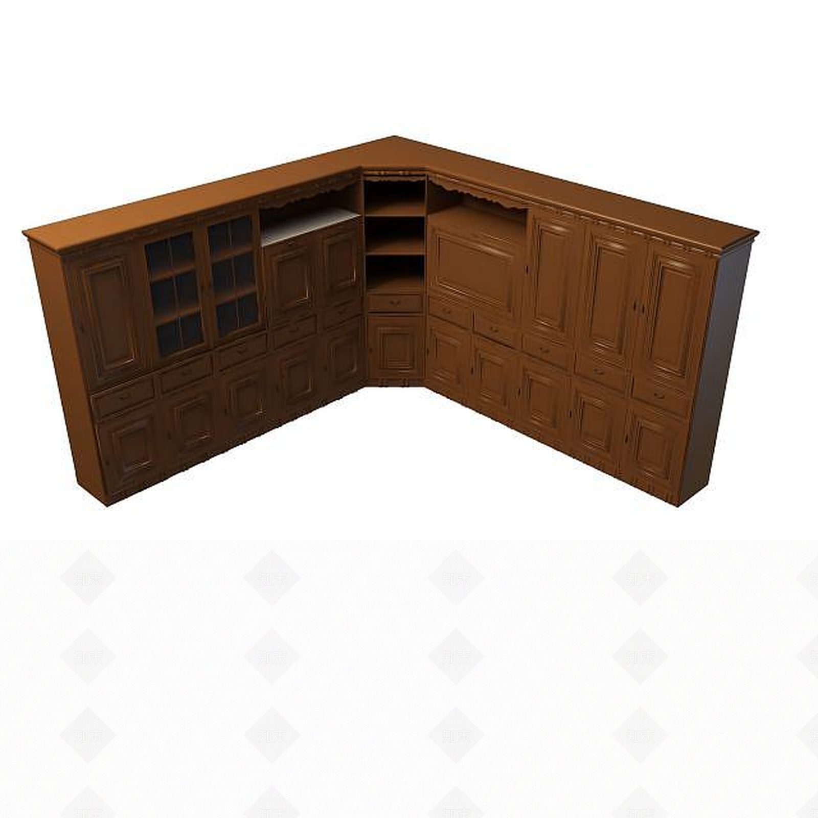 现代衣柜3D模型下载【ID:1199507541】