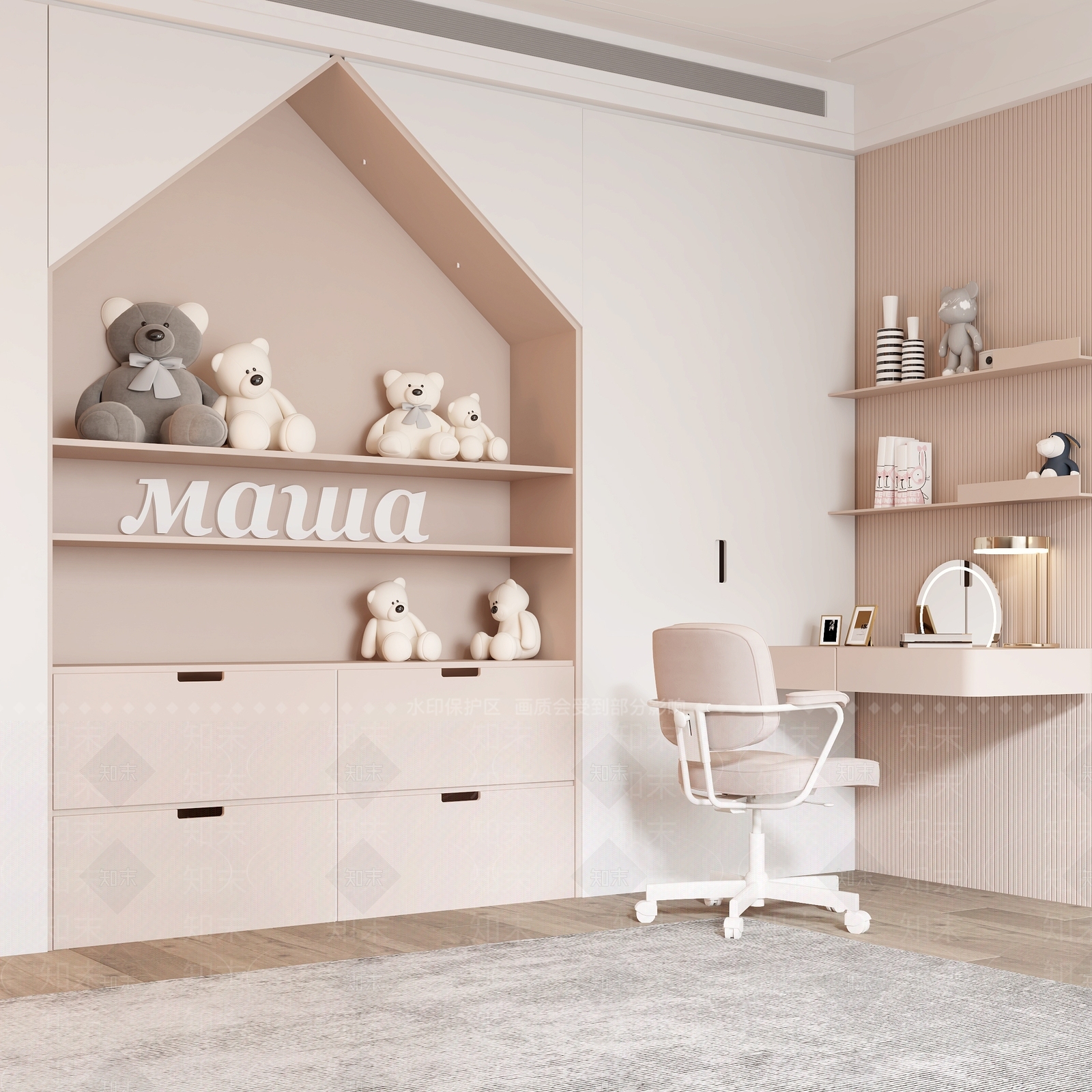 现代衣柜3D模型下载【ID:1191242793】