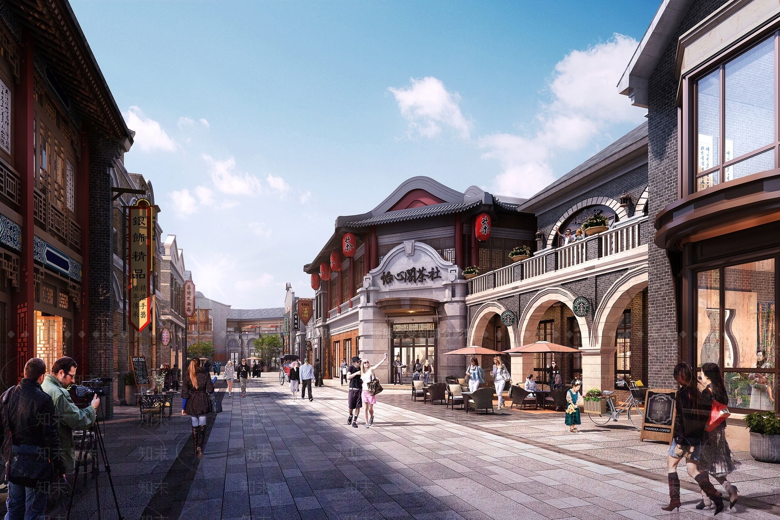 中式新中式古建筑SU模型下载【ID:1192604532】
