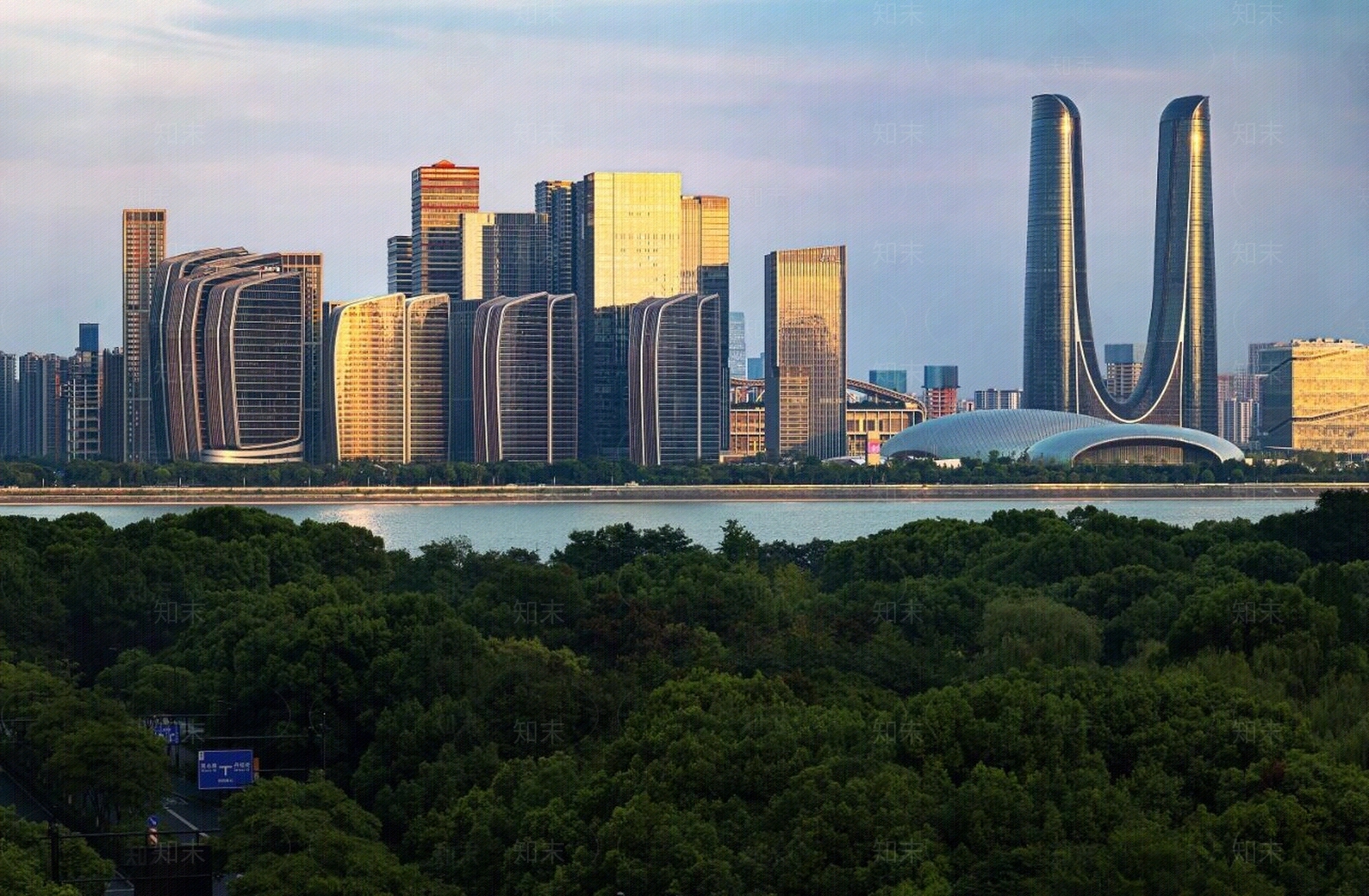 现代轻奢城市外景贴图下载【ID:1191252435】