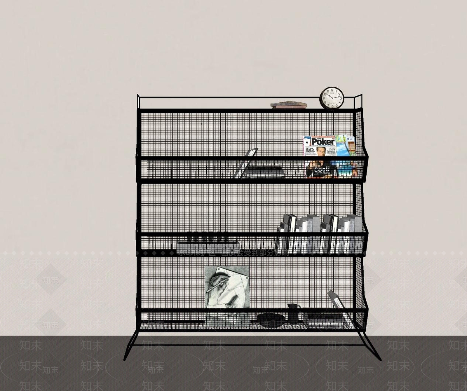 中古复古其他架子SU模型下载【ID:1191253958】