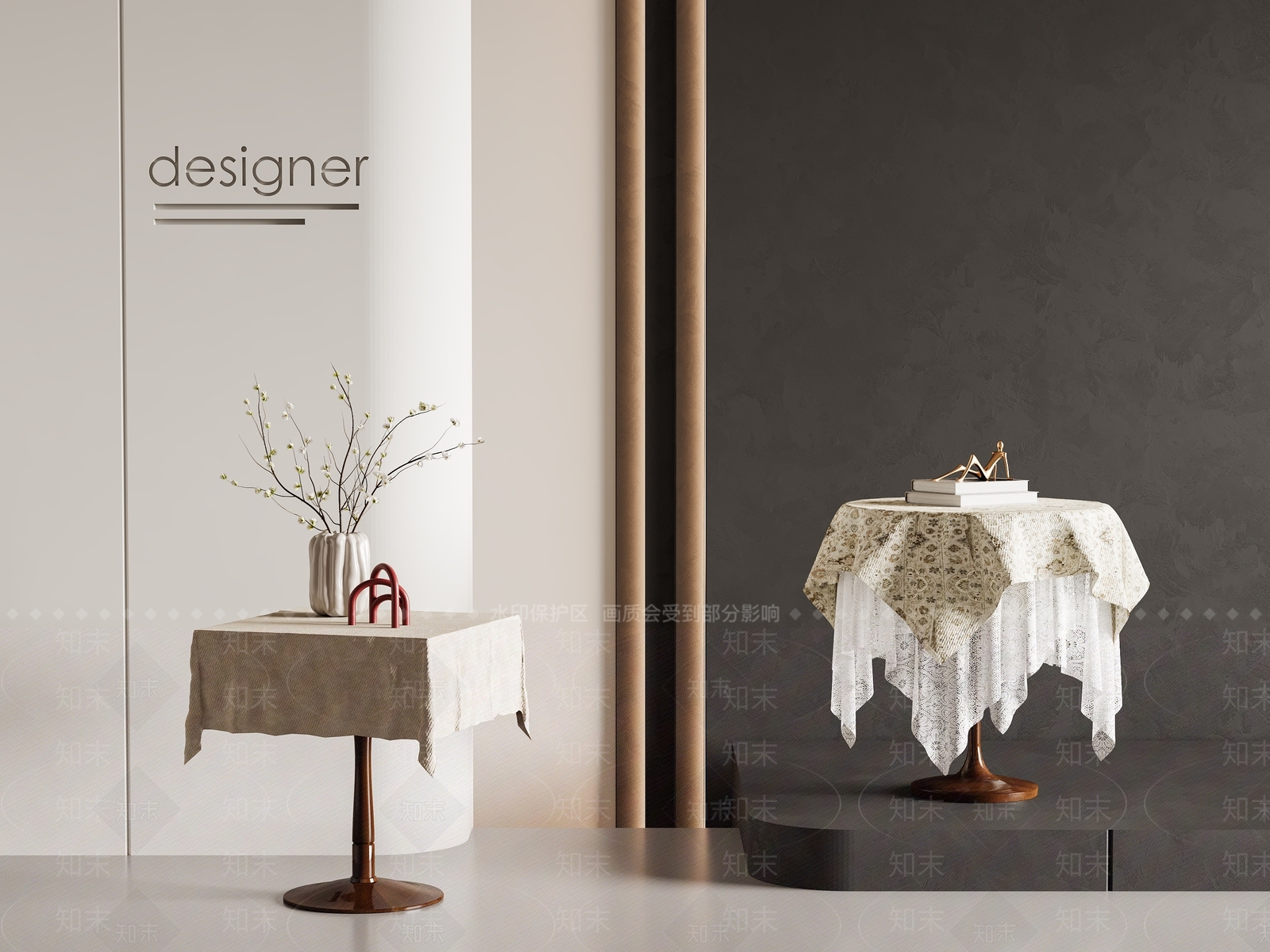 法式中古其他桌子3D模型下载【ID:1191254761】