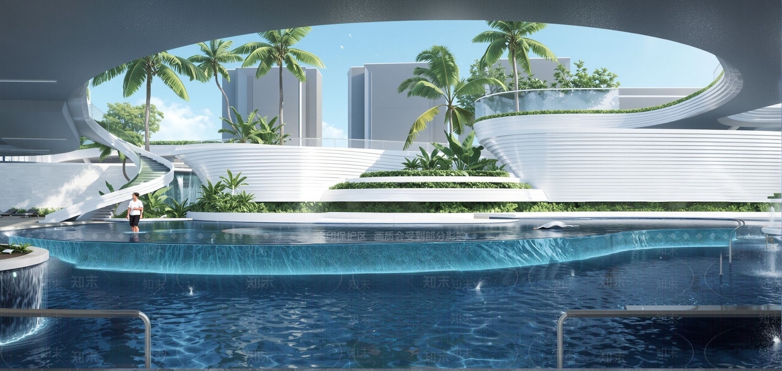 现代办公景观SU模型下载【ID:1191255826】