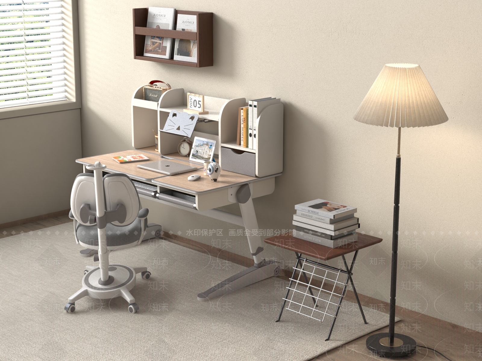 儿童桌椅3D模型下载【ID:1191257371】