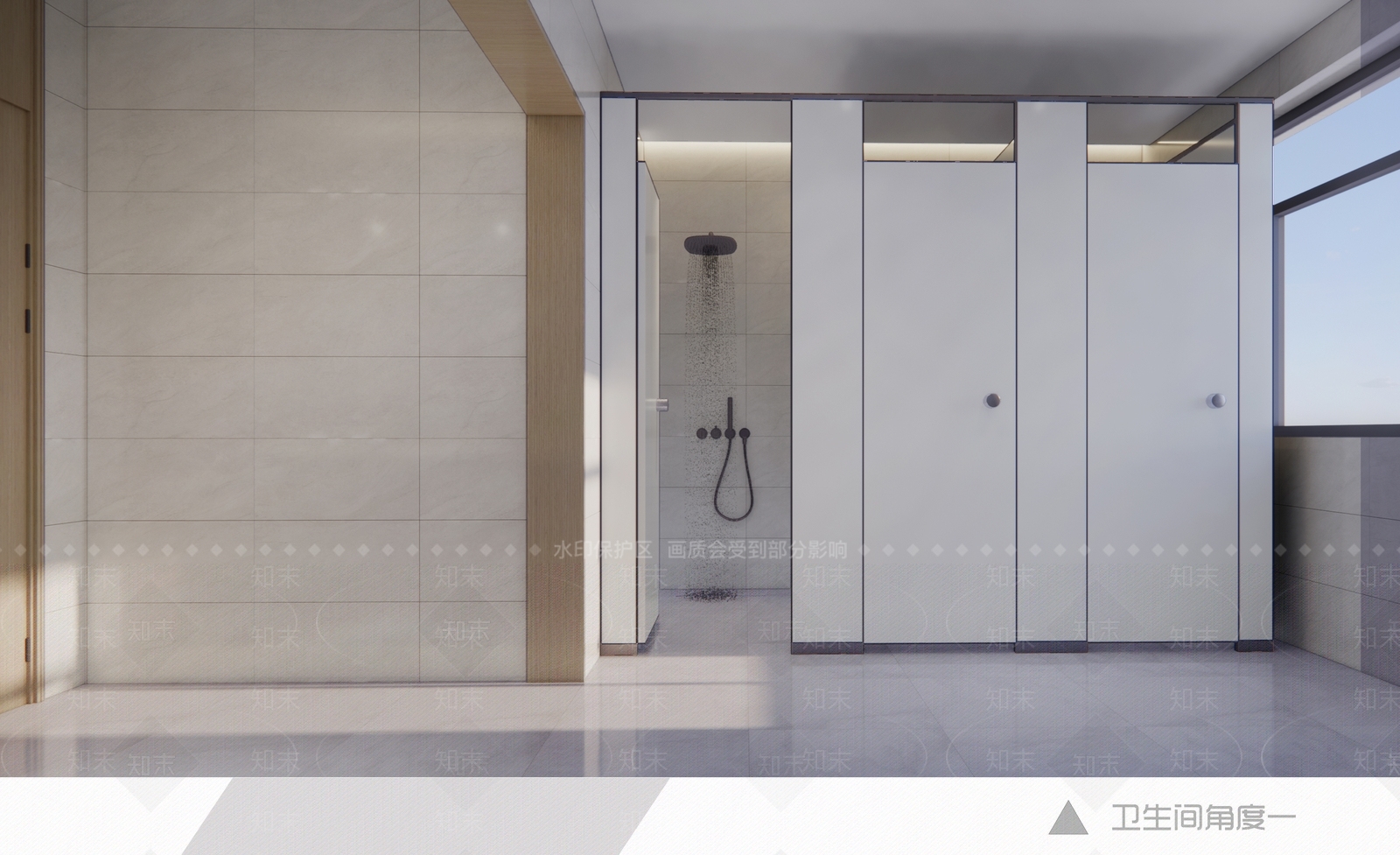 现代公共卫生间3D模型下载【ID:1191257515】