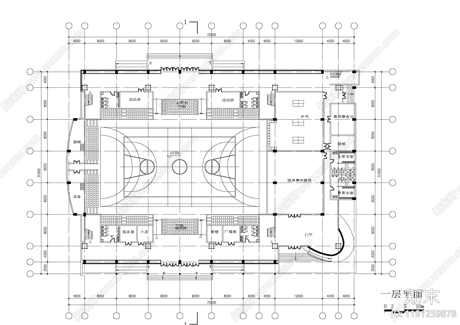 现代其他公共建筑施工图下载【ID:1191259878】