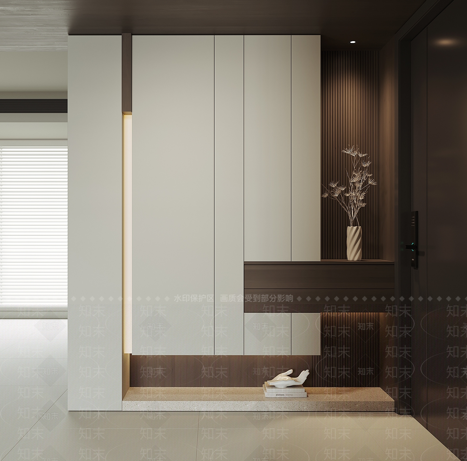 现代鞋柜3D模型下载【ID:1191267089】