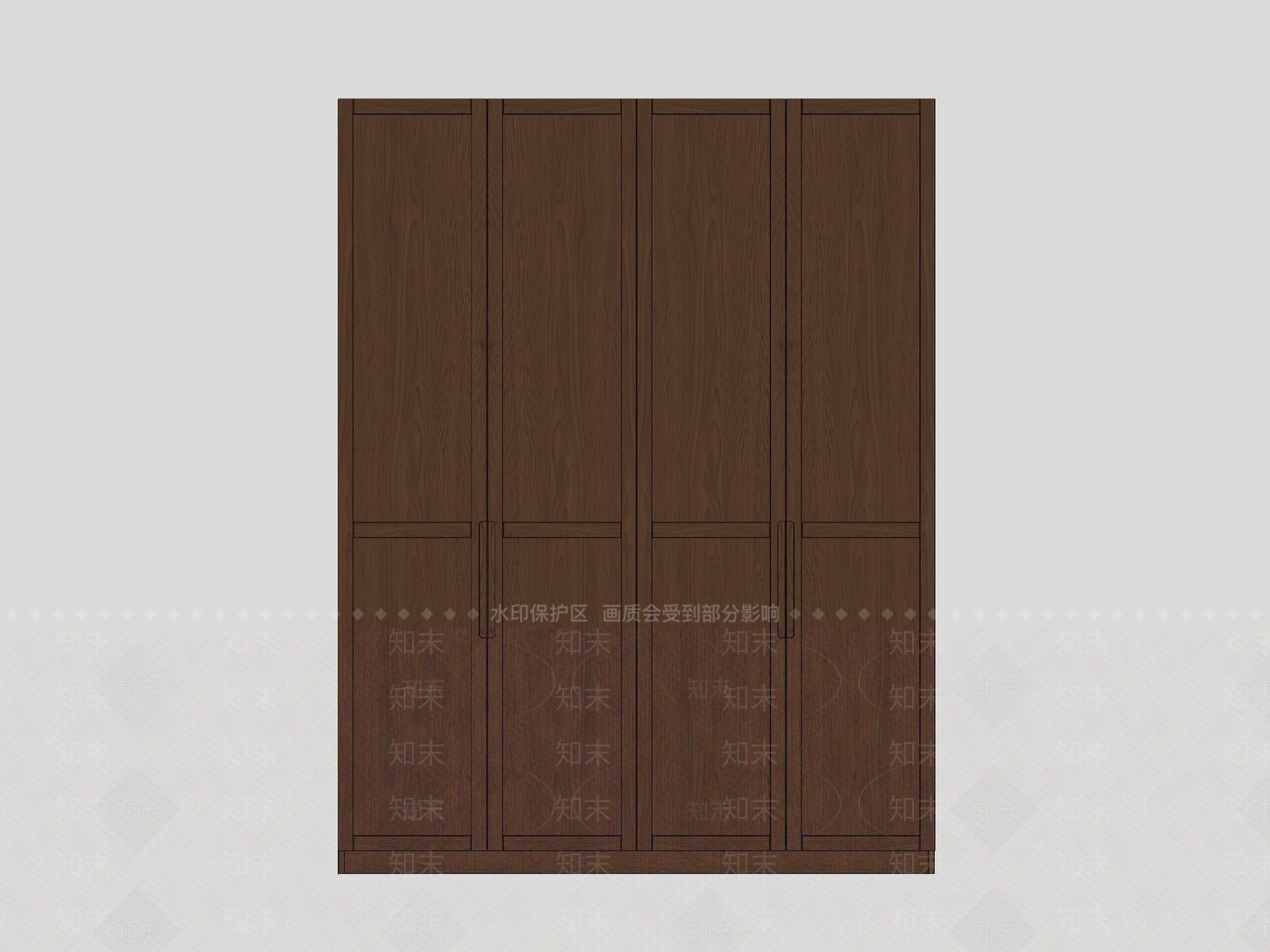 新中式衣柜SU模型下载【ID:1191270901】