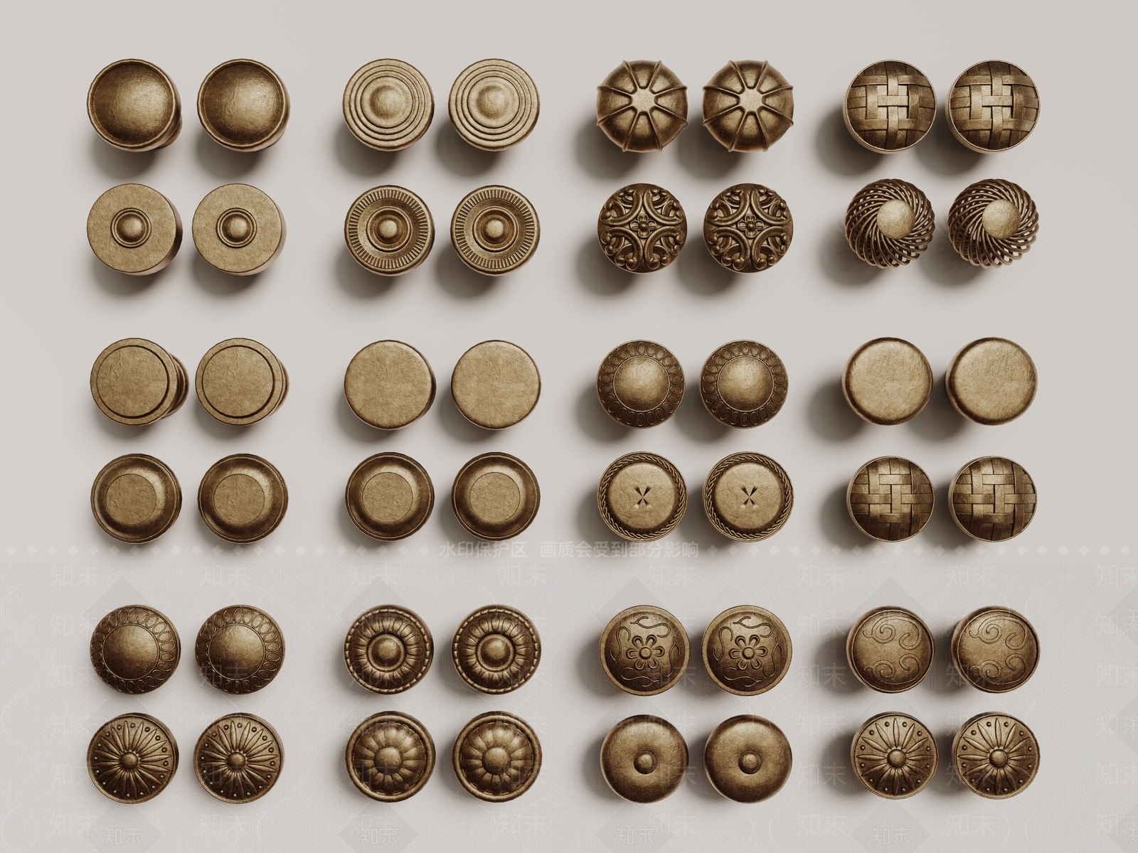 法式欧式拉手SU模型下载【ID:1191272240】