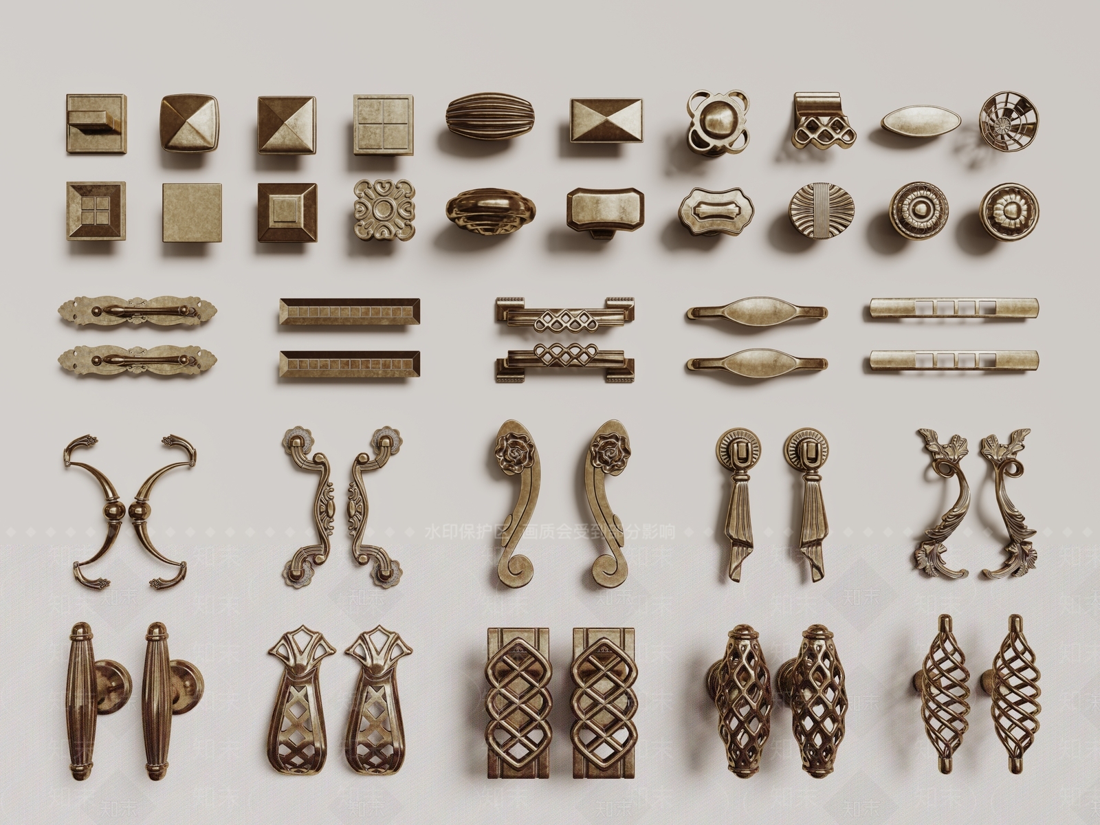 法式欧式拉手SU模型下载【ID:1191272288】