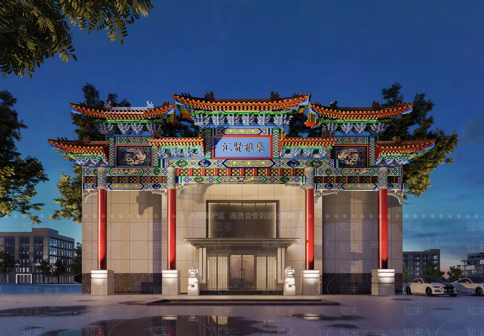 中式古建3D模型下载【ID:1191507379】