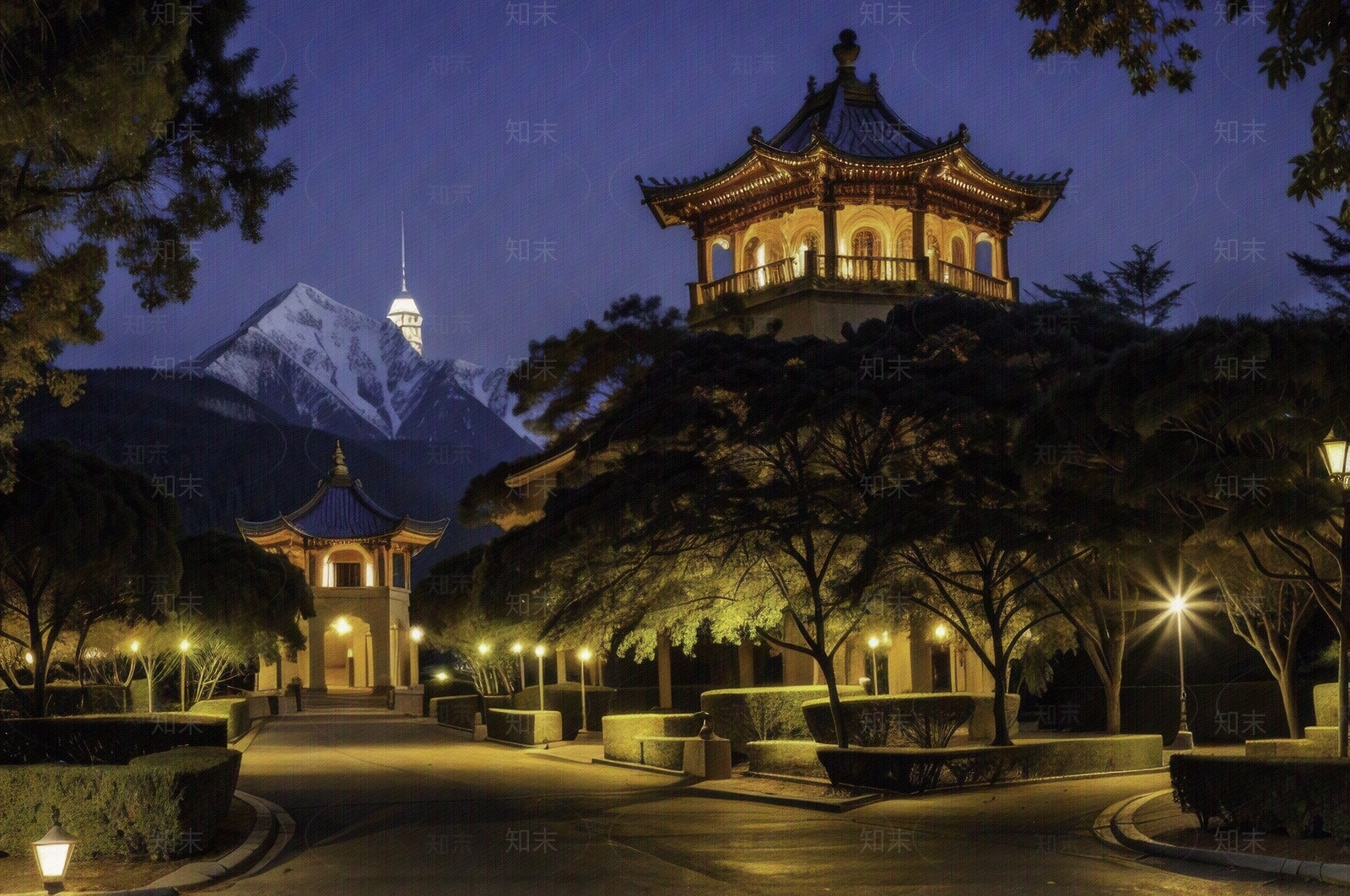 现代街道外景贴图下载【ID:1191275389】