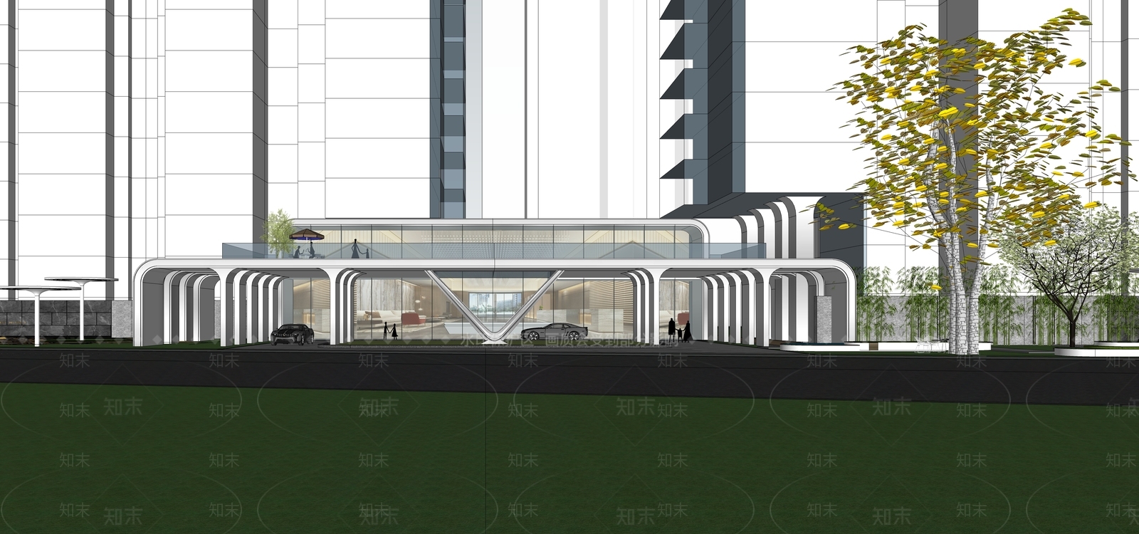 现代其他文化场馆SU模型下载【ID:1191279531】