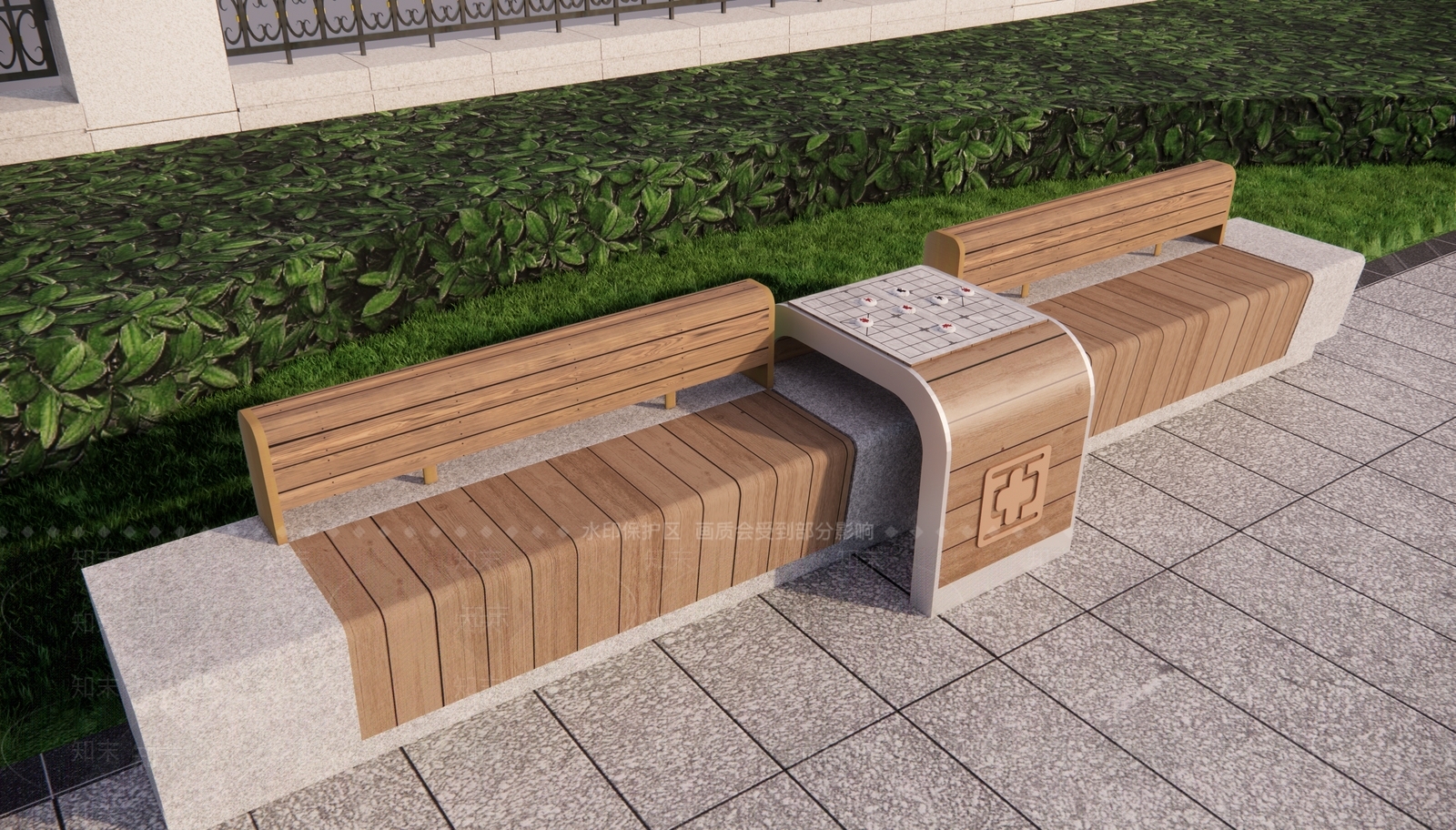 现代住宅景观3D模型下载【ID:1191286110】