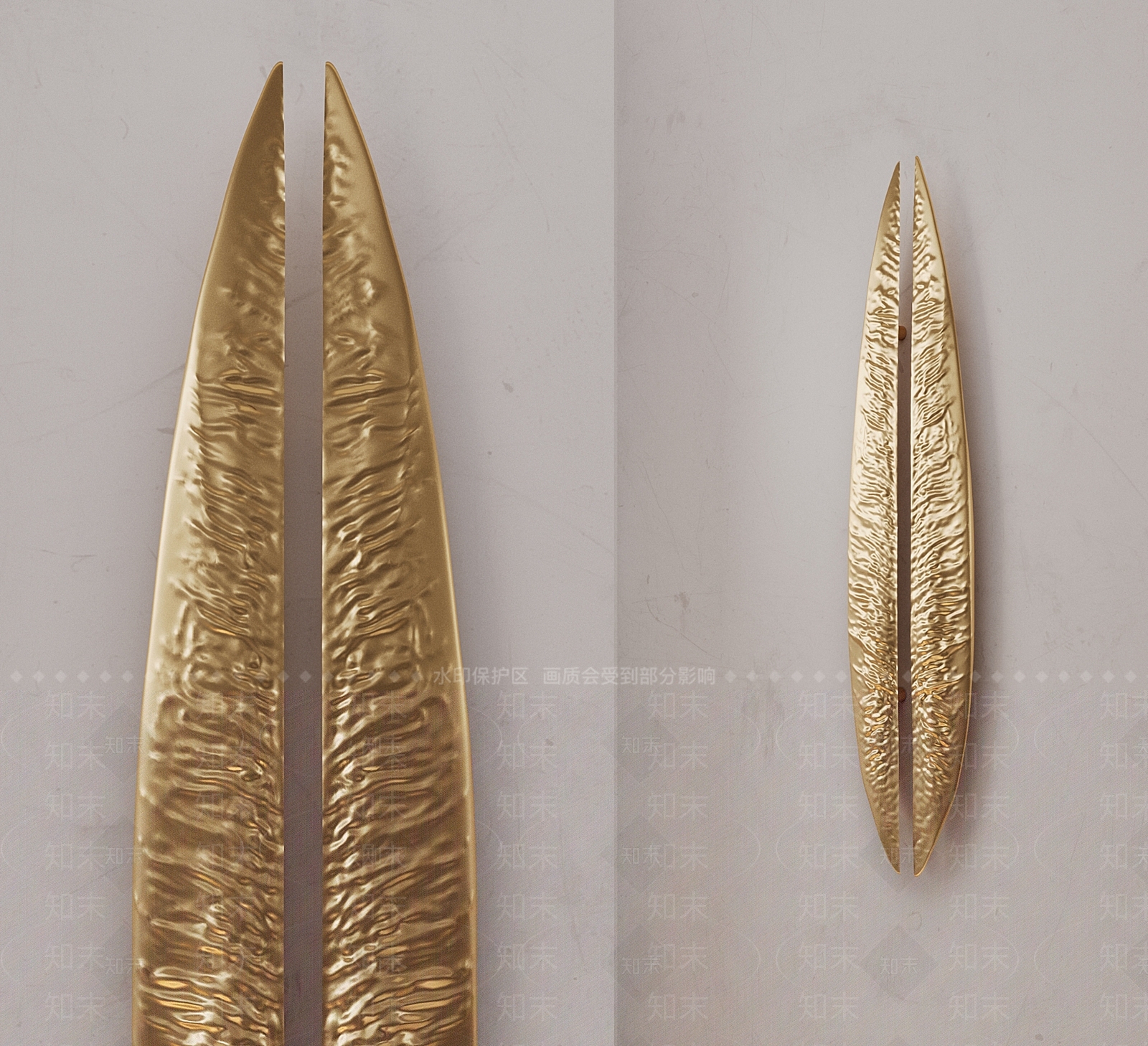 轻奢现代拉手3D模型下载【ID:1191285552】