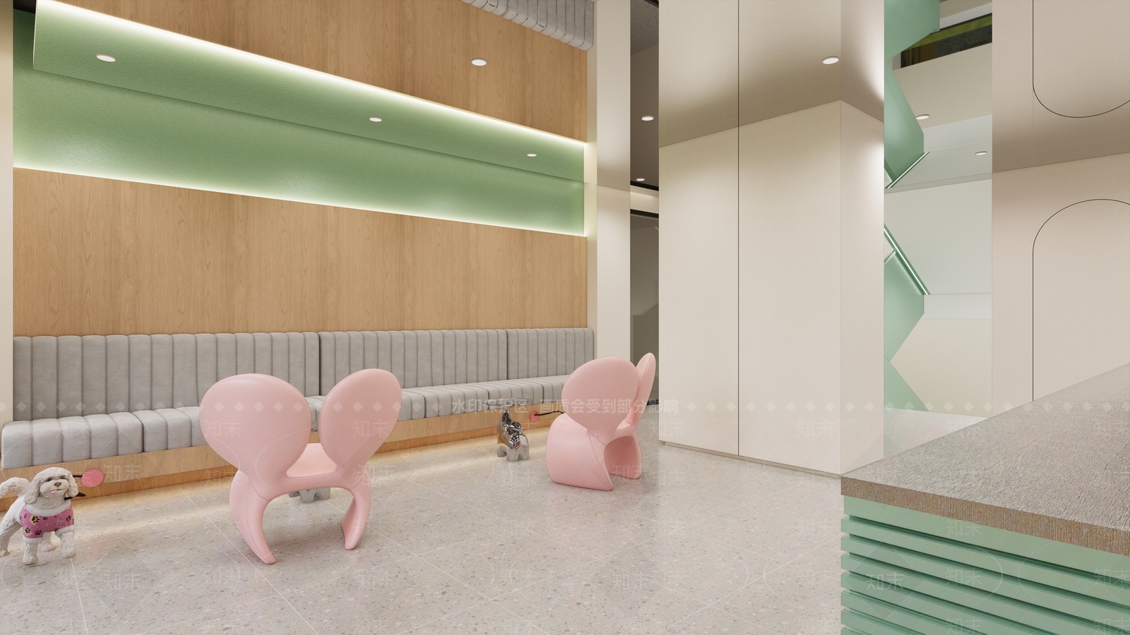 现代酒店大堂SU模型下载【ID:1191285696】