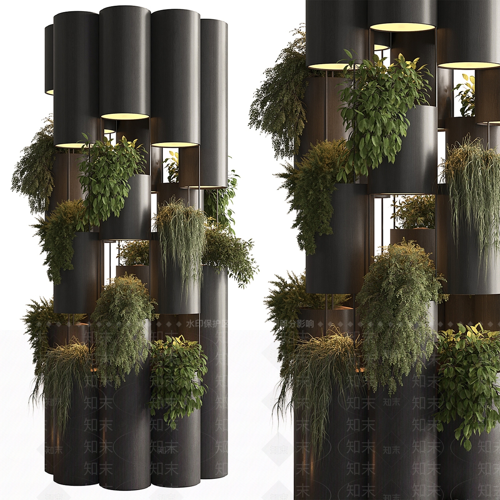 绿植墙3D模型下载【ID:1191287270】