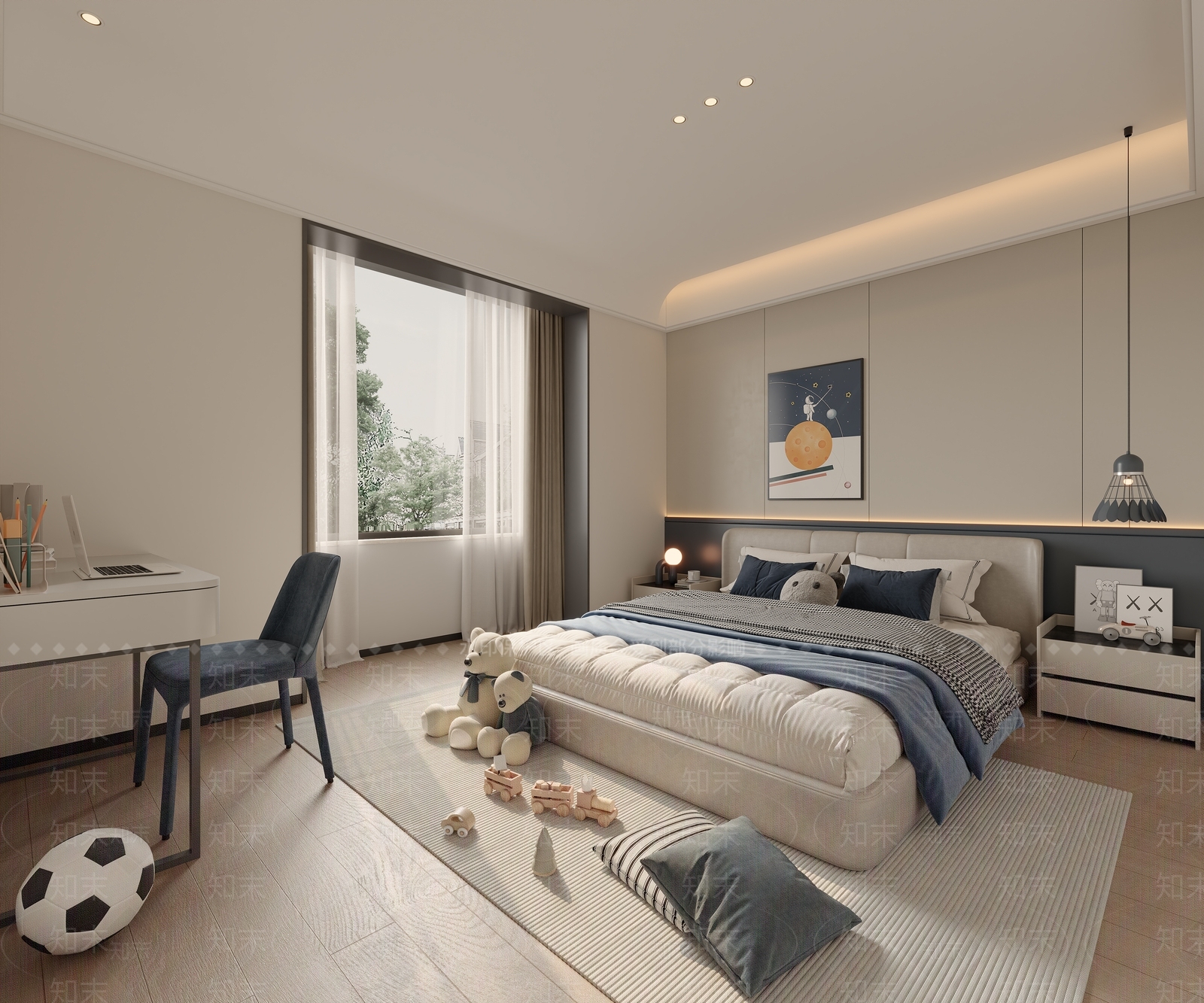 现代家居卧室3D模型下载【ID:1191288893】
