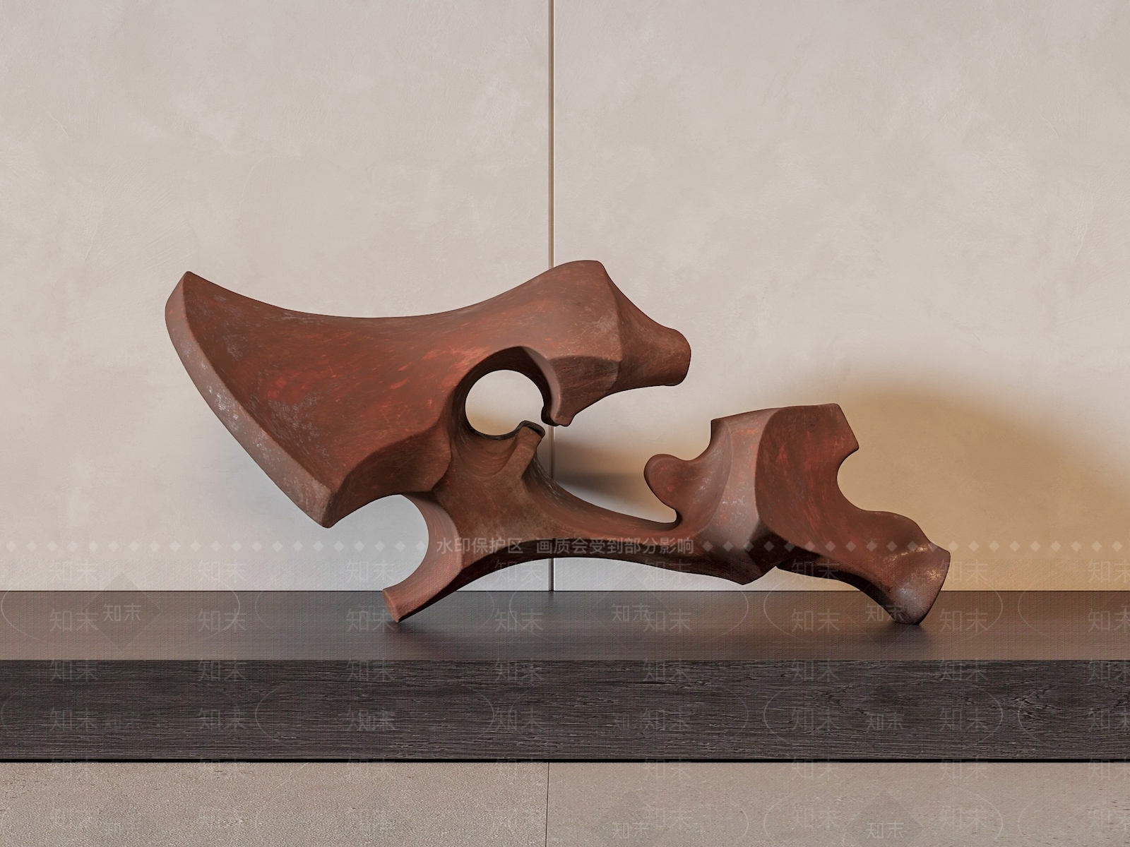 中古复古雕塑摆件3D模型下载【ID:1191289046】