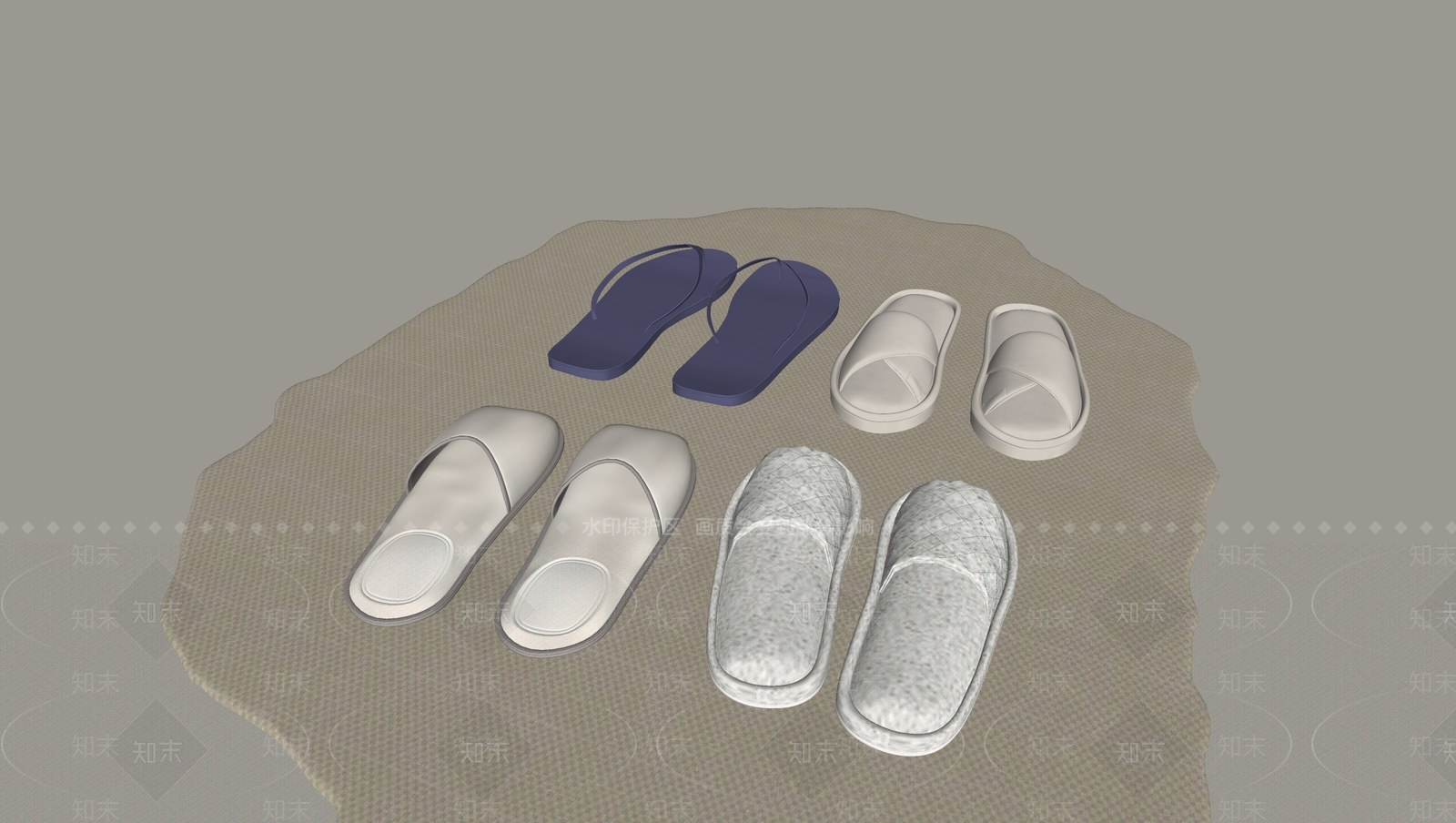 鞋子SU模型下载【ID:1191291548】