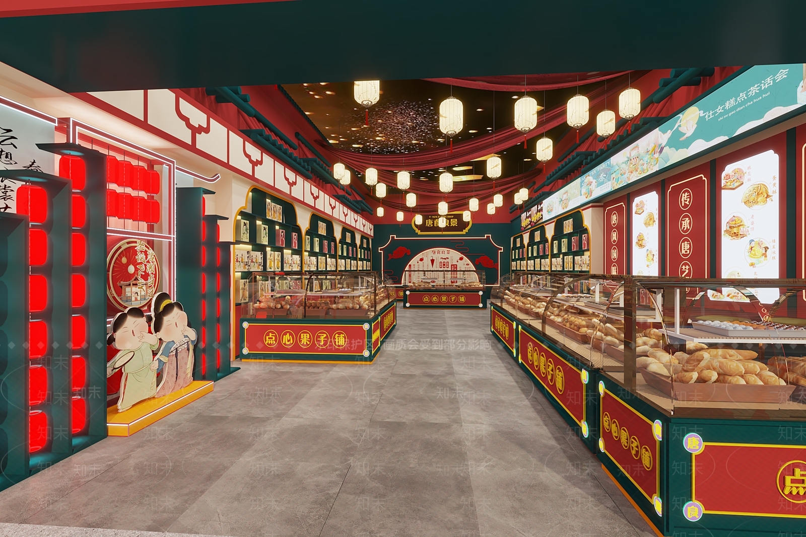 新中式其他商业空间3D模型下载【ID:1191293317】