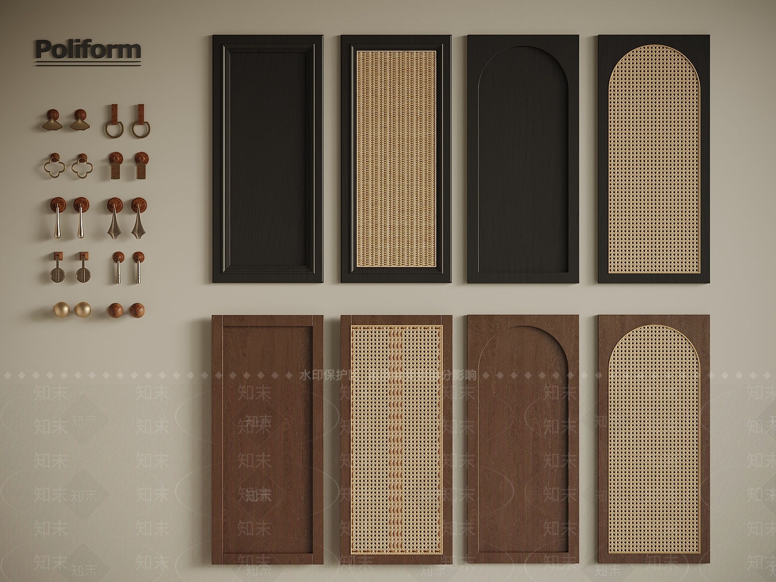 法式中古柜门3D模型下载【ID:1191292159】